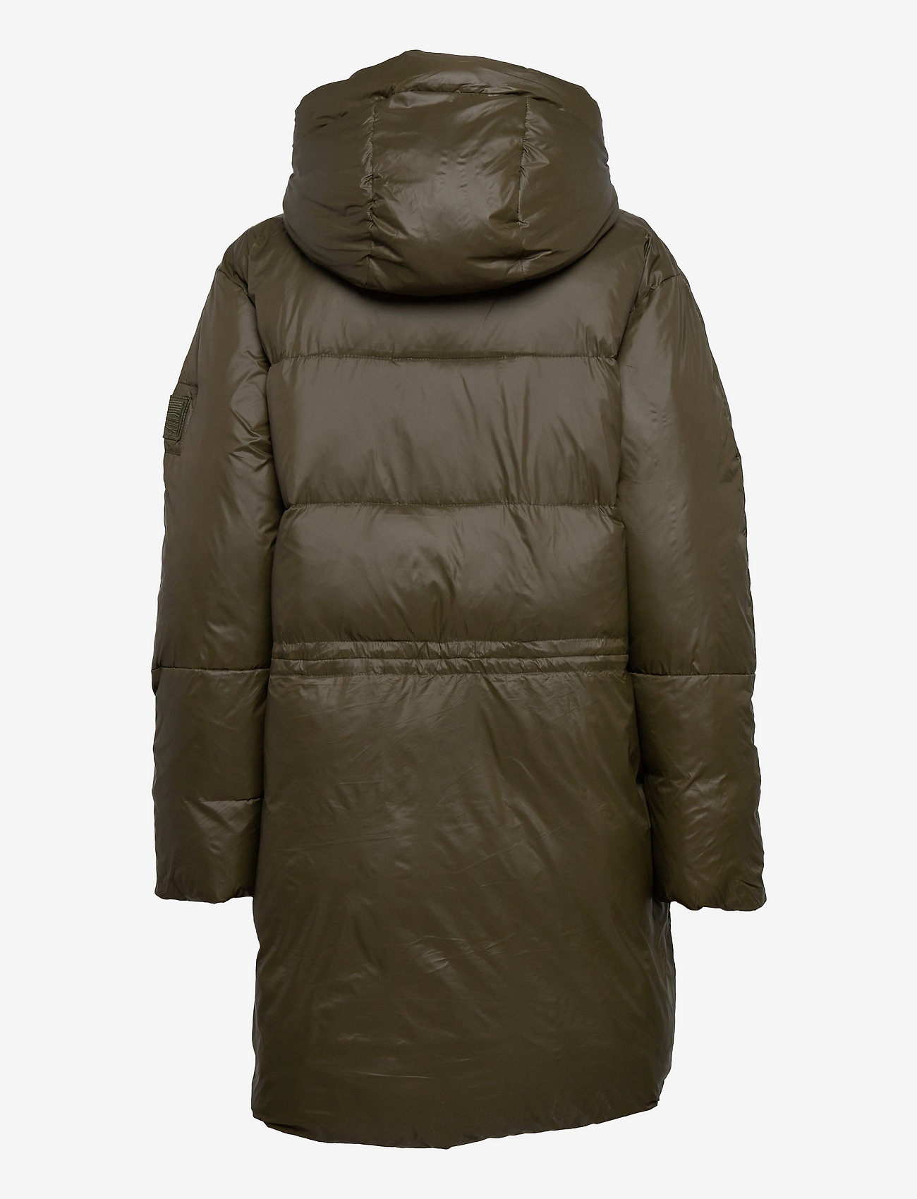 Svea - W. Mid Length Shiny Jacket - army green - 1