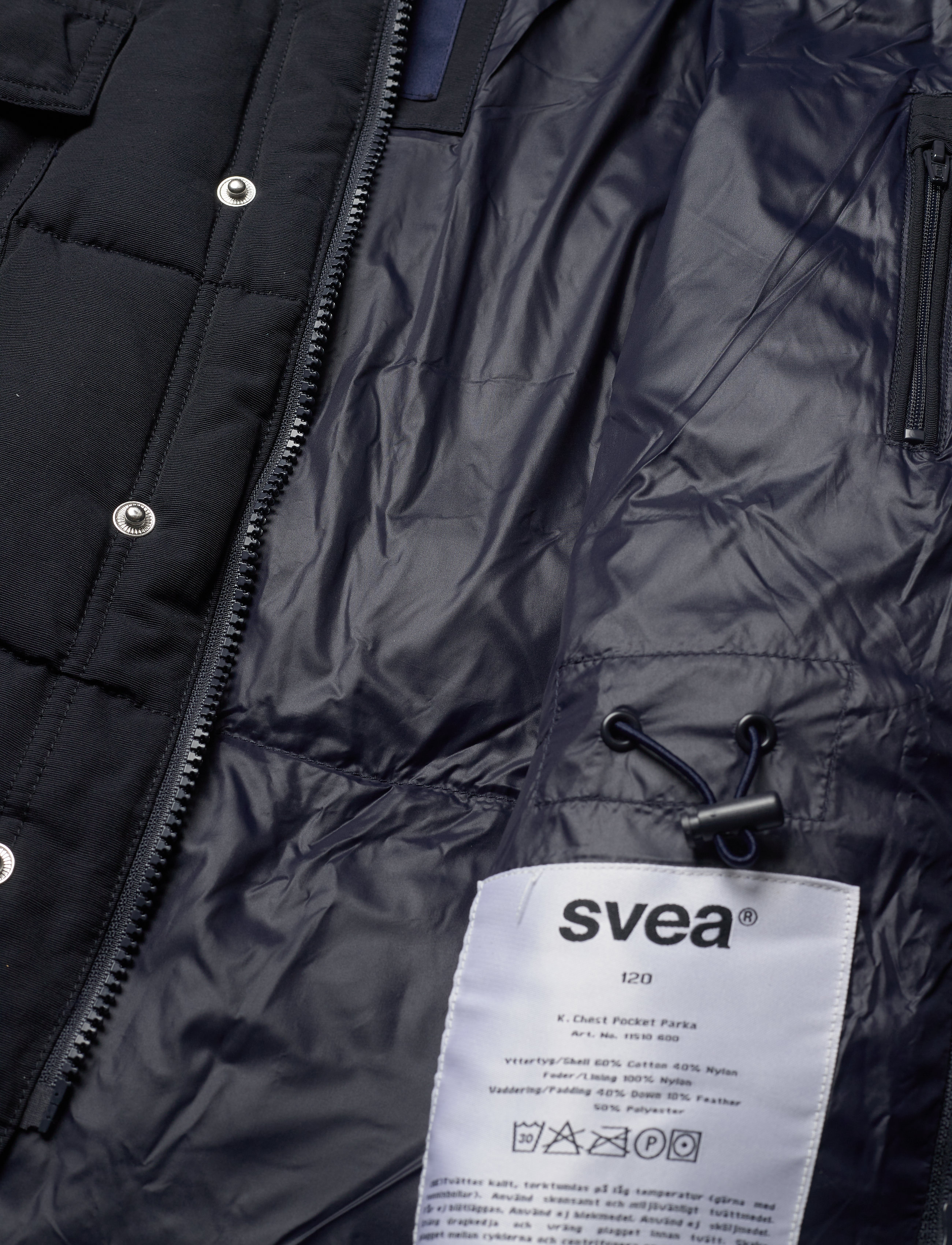 Svea - K. Chest Pocket Parka - navy - 4