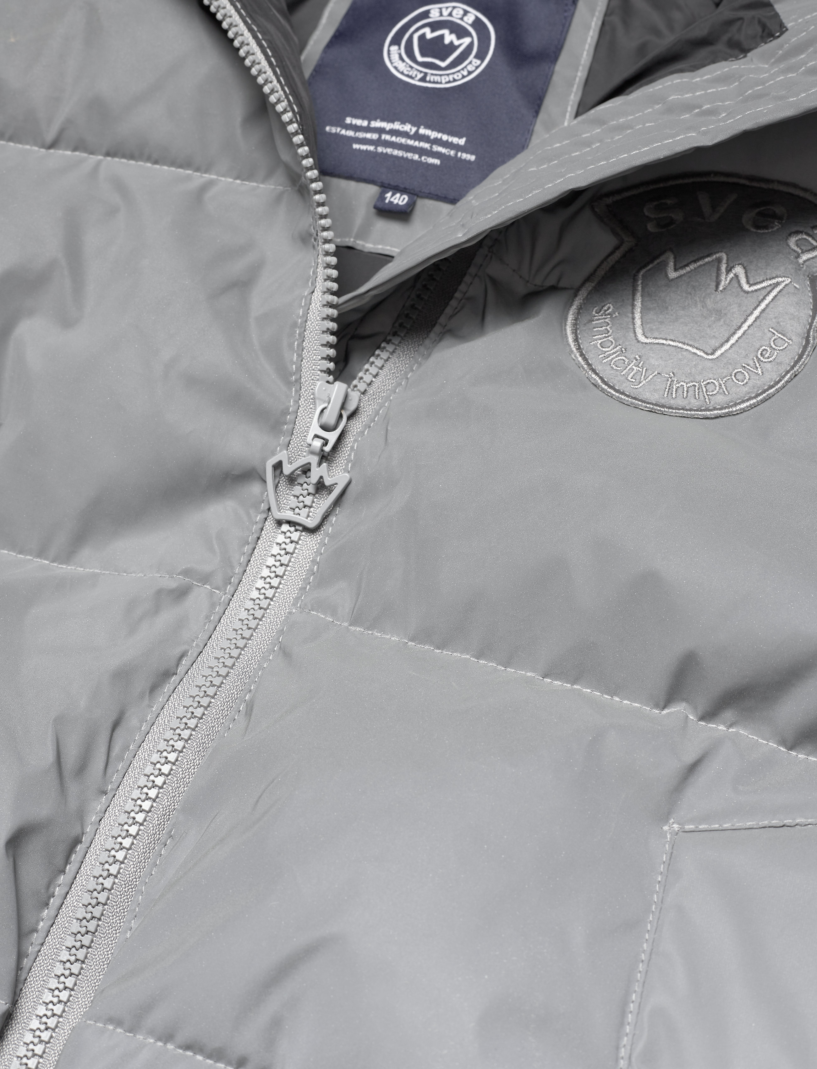 Svea - K. Reflective Volume Puffer Jacket - silver - 2
