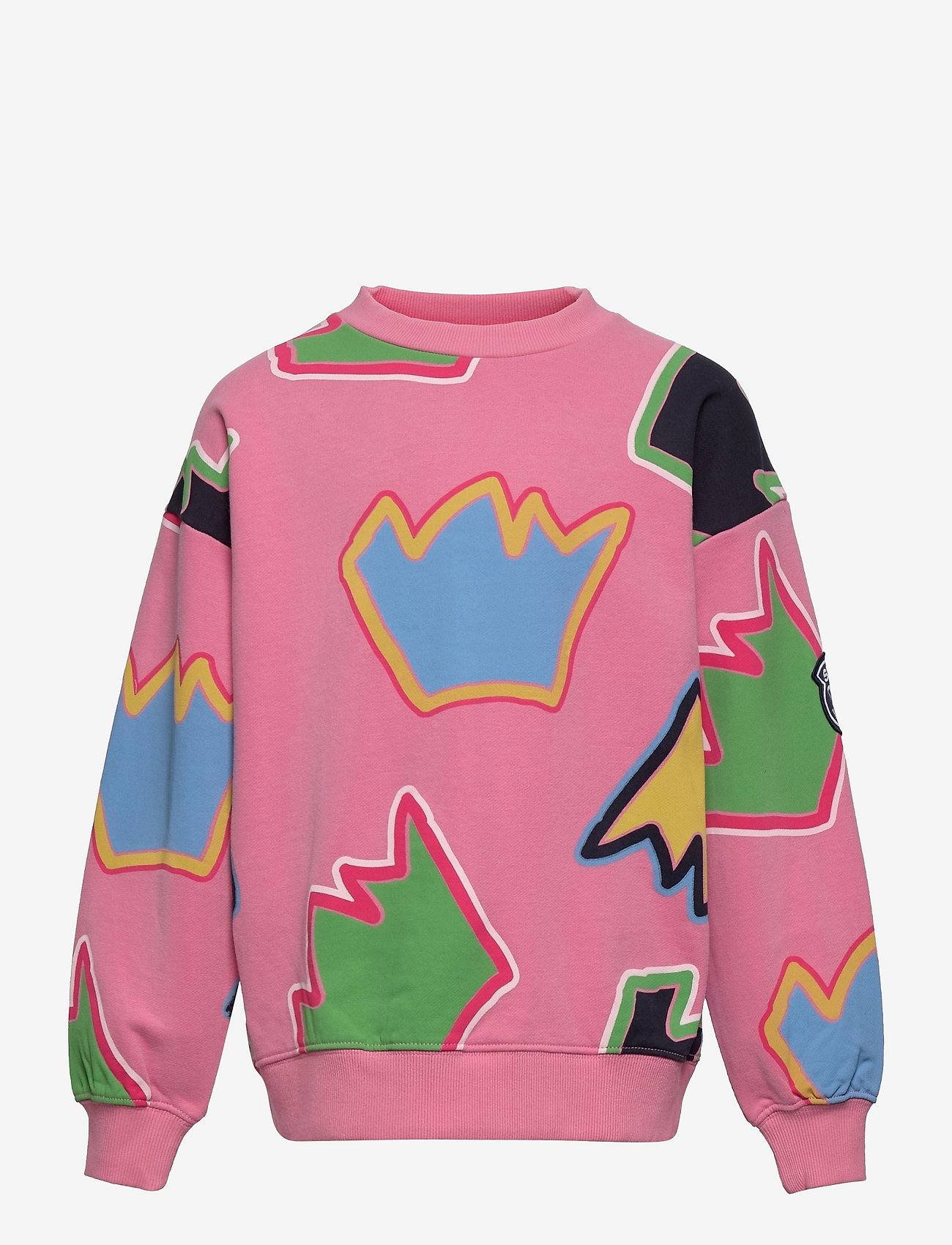 Svea - K. AOP Crew Neck Sweat - aop pink crown - 0