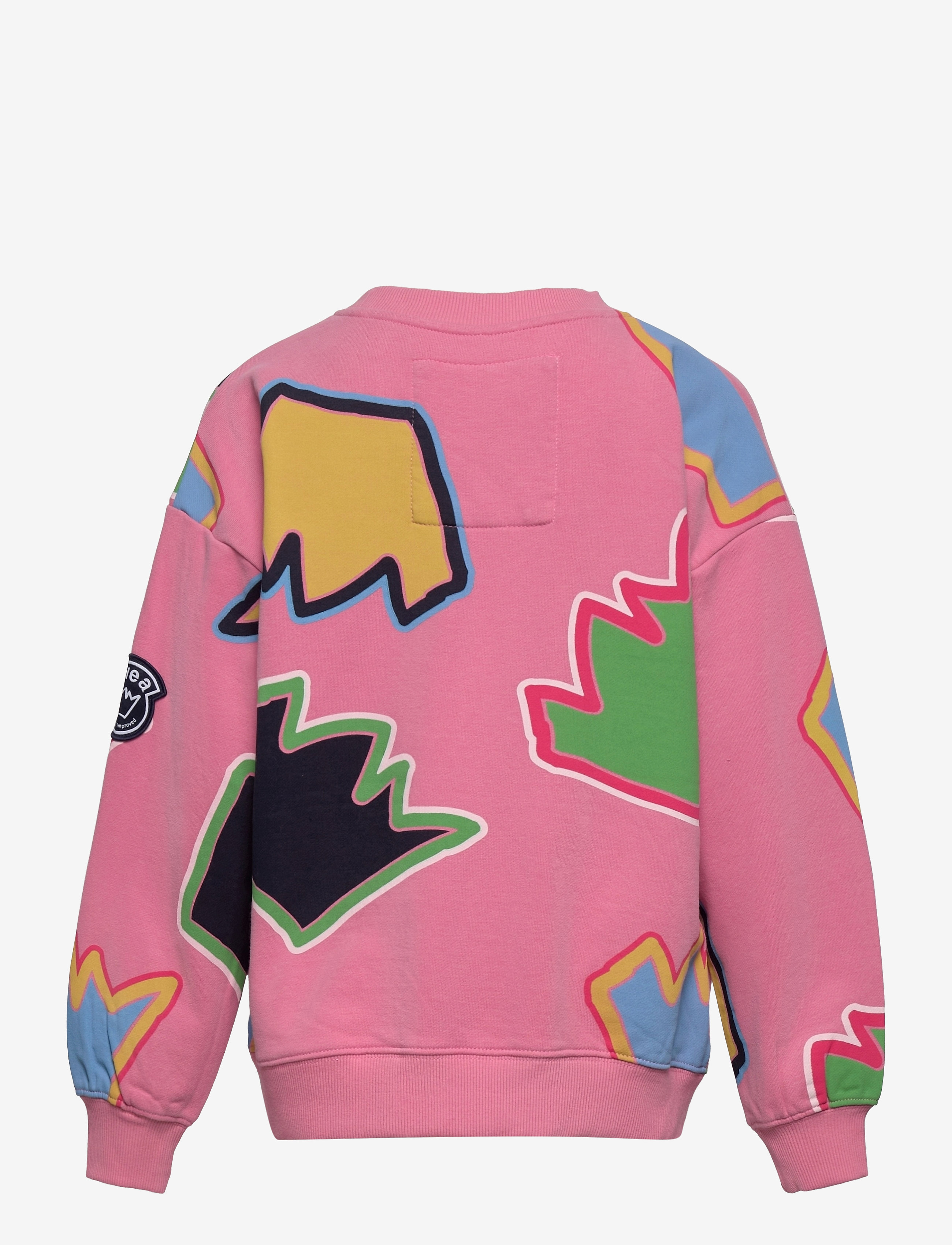 Svea - K. AOP Crew Neck Sweat - aop pink crown - 1
