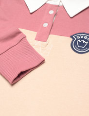 Svea - K. Rugby Sweat Dress - langärmelige freizeitkleider - pink - 2
