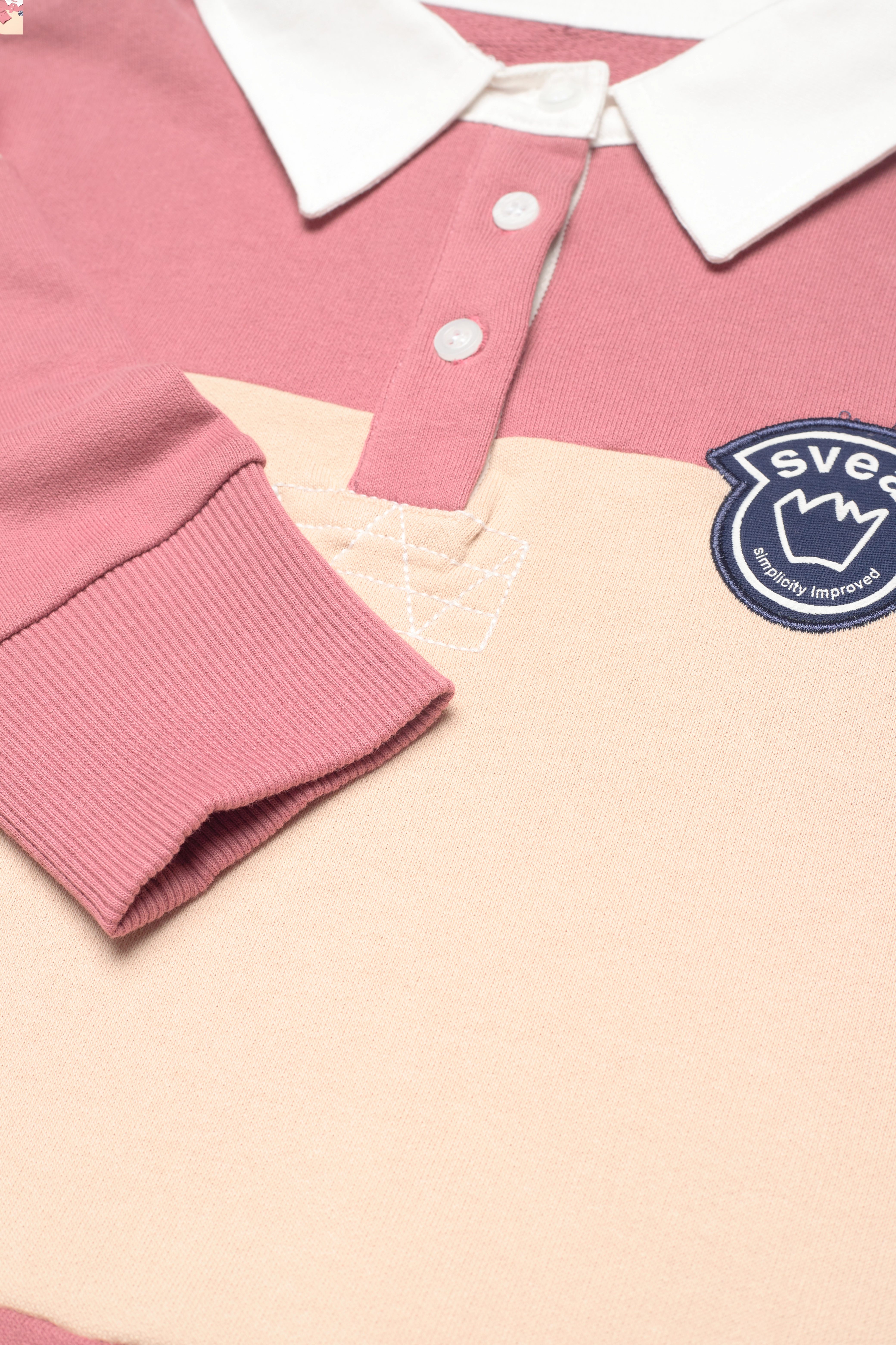Svea - K. Rugby Sweat Dress - pink - 2
