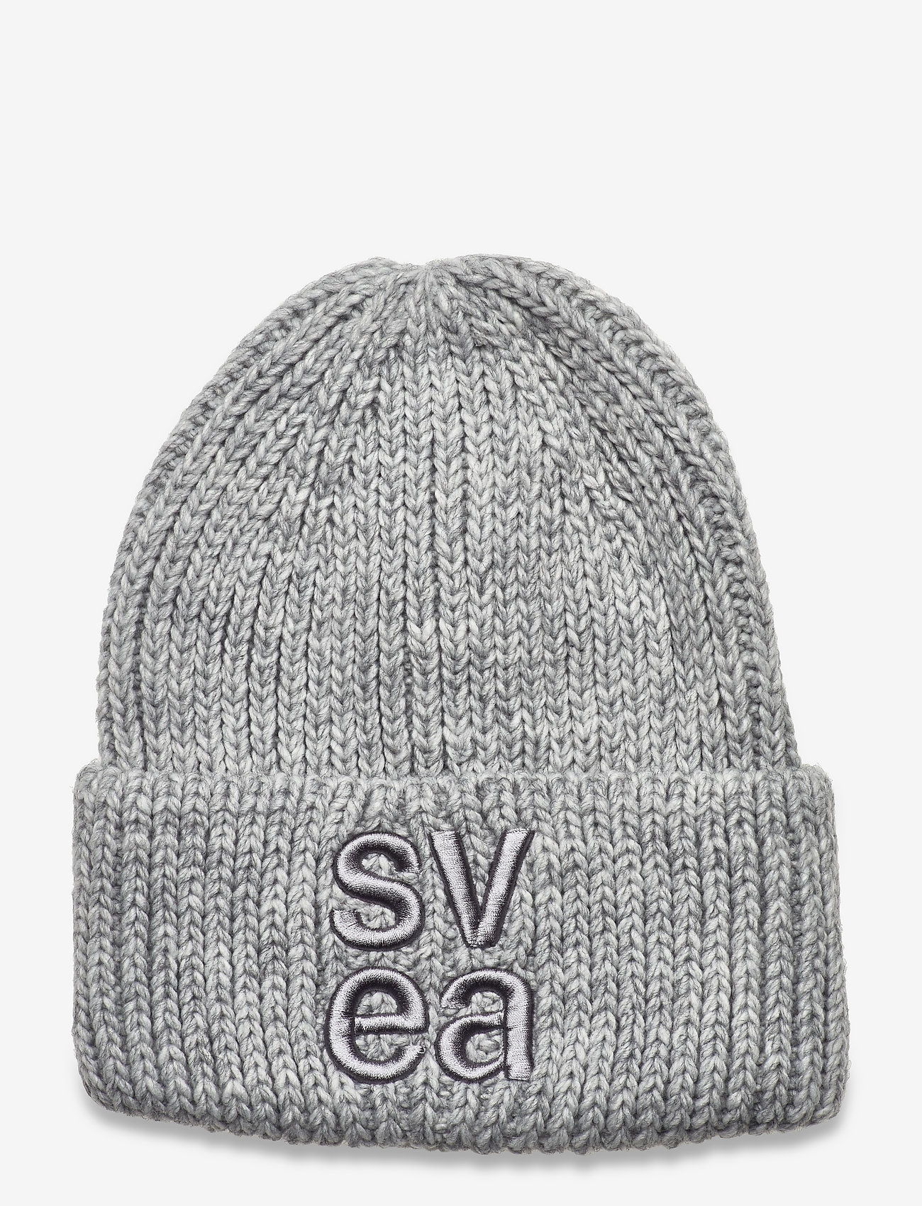 Svea - Chunky Svea Beanie - grey melange - 0