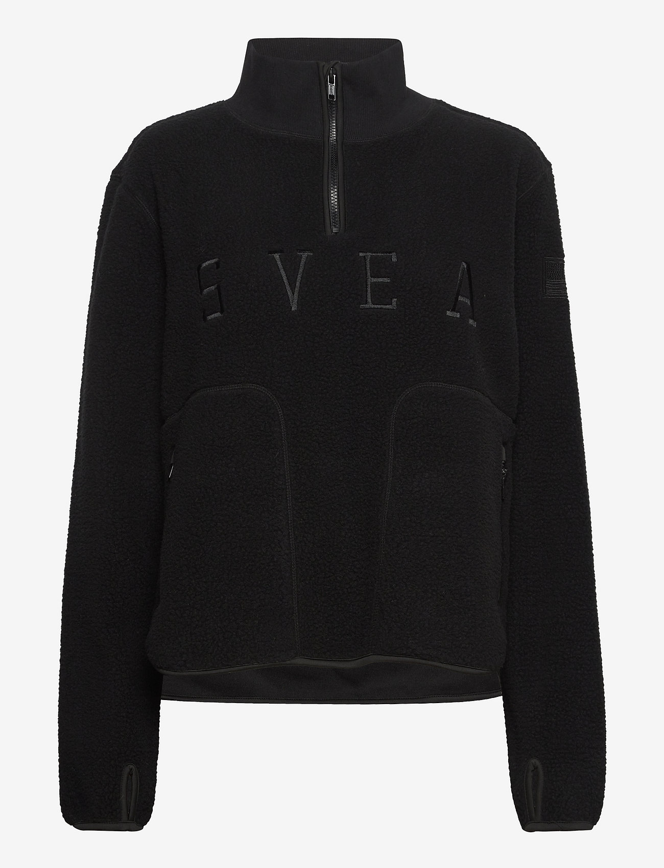Svea - W. Half Zip Pile - black - 0