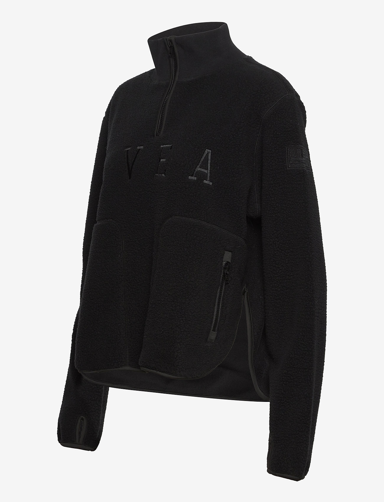 Svea - W. Half Zip Pile - black - 2