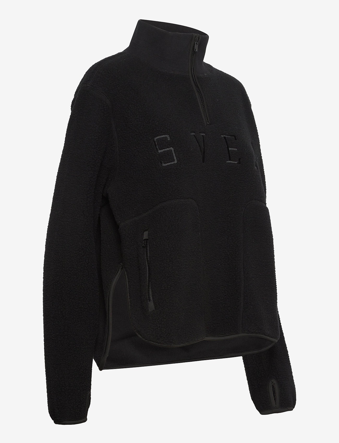 Svea - W. Half Zip Pile - black - 3