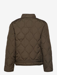 Svea - W. Quilted Jacket - spring jackets - dark army - 1