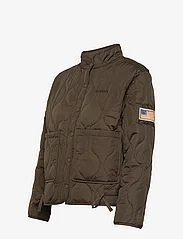 Svea - W. Quilted Jacket - spring jackets - dark army - 2