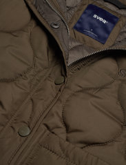 Svea - W. Quilted Jacket - spring jackets - dark army - 4