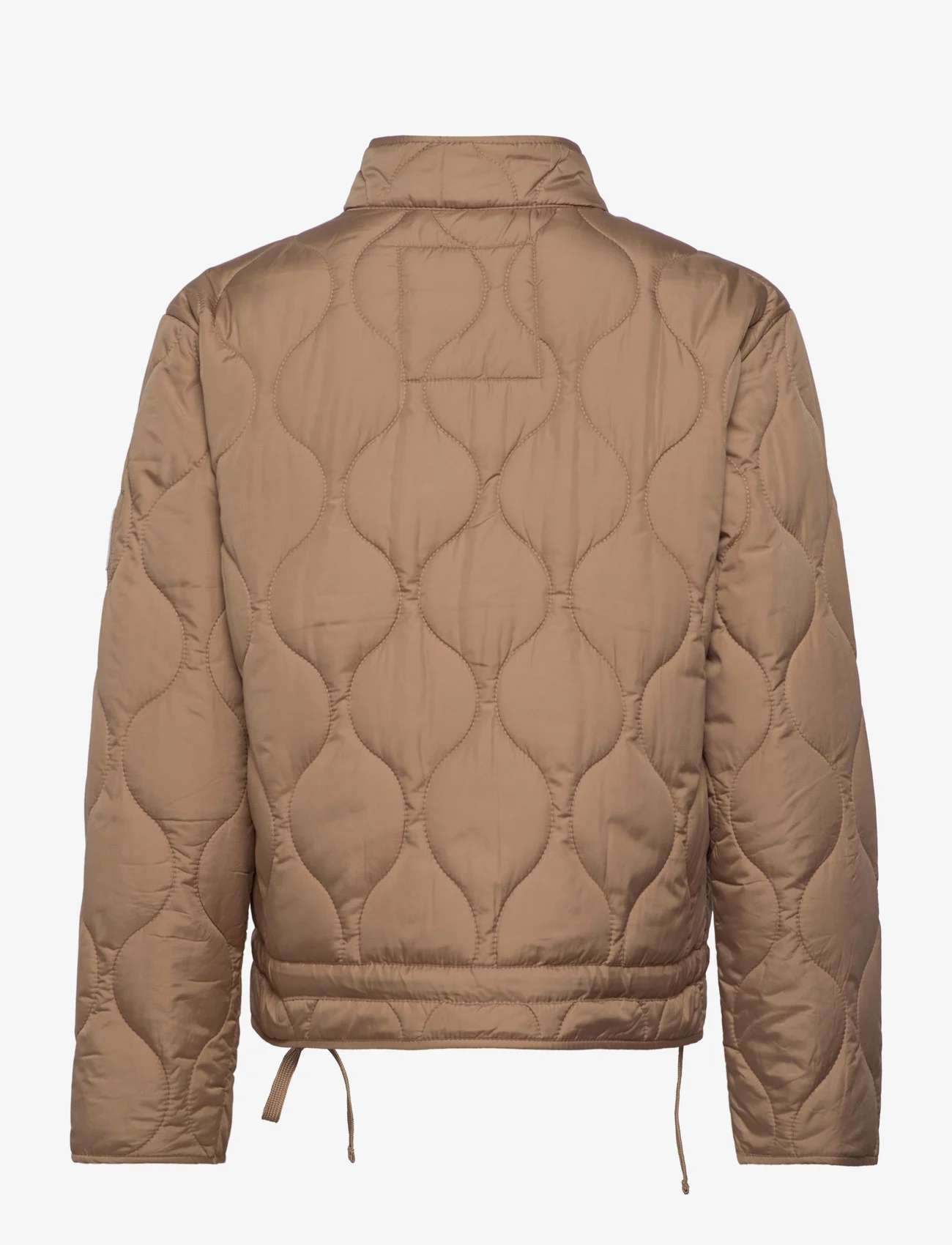 Svea - W. Quilted Jacket - spring jackets - khaki - 1