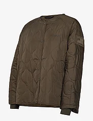 Svea - W. Mid Length Quilted Jacket - spring jackets - dark army - 2