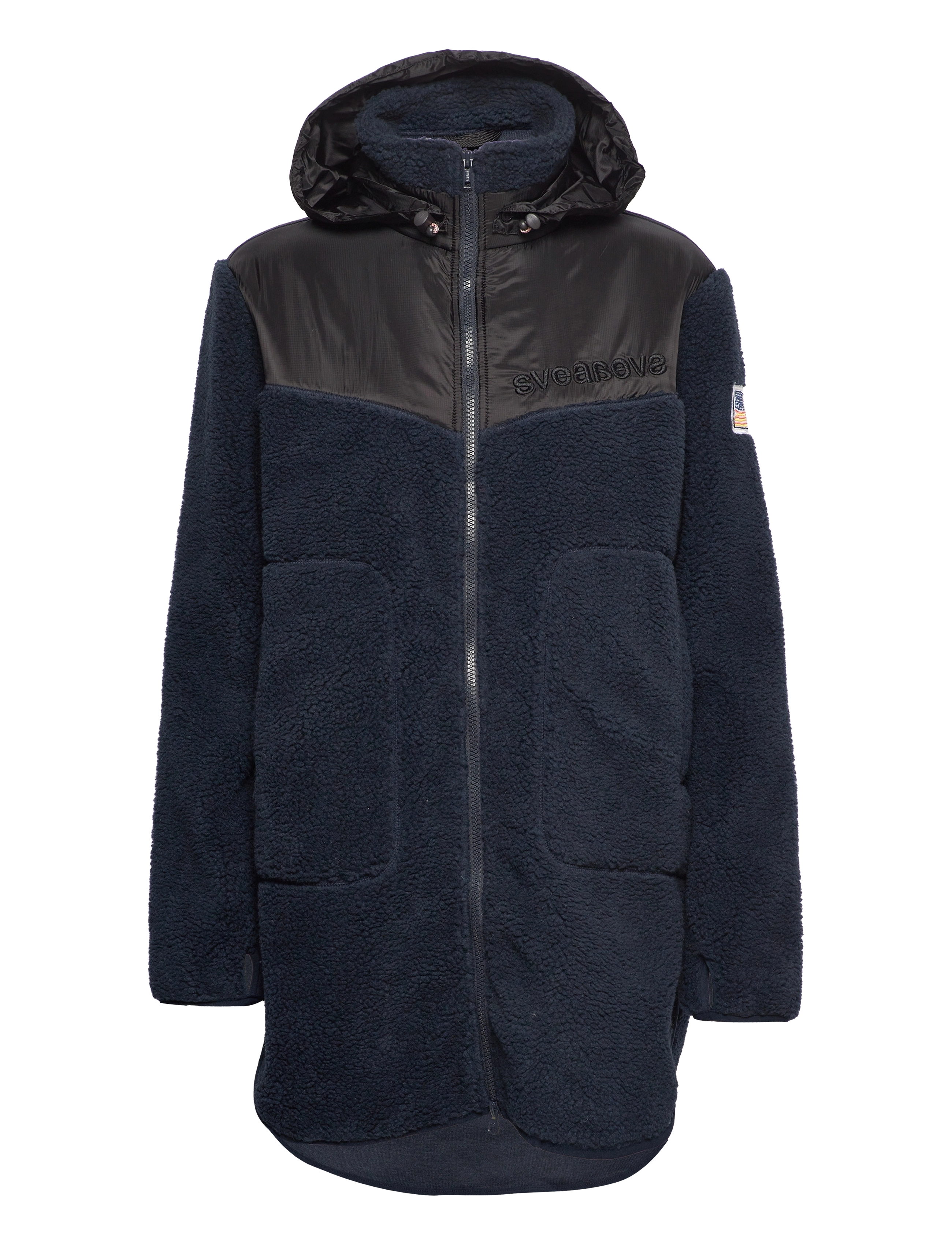 Svea - W. Teddy Pile Hood Jacket - midnight - 0