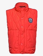 K. Quilted Vest - RED