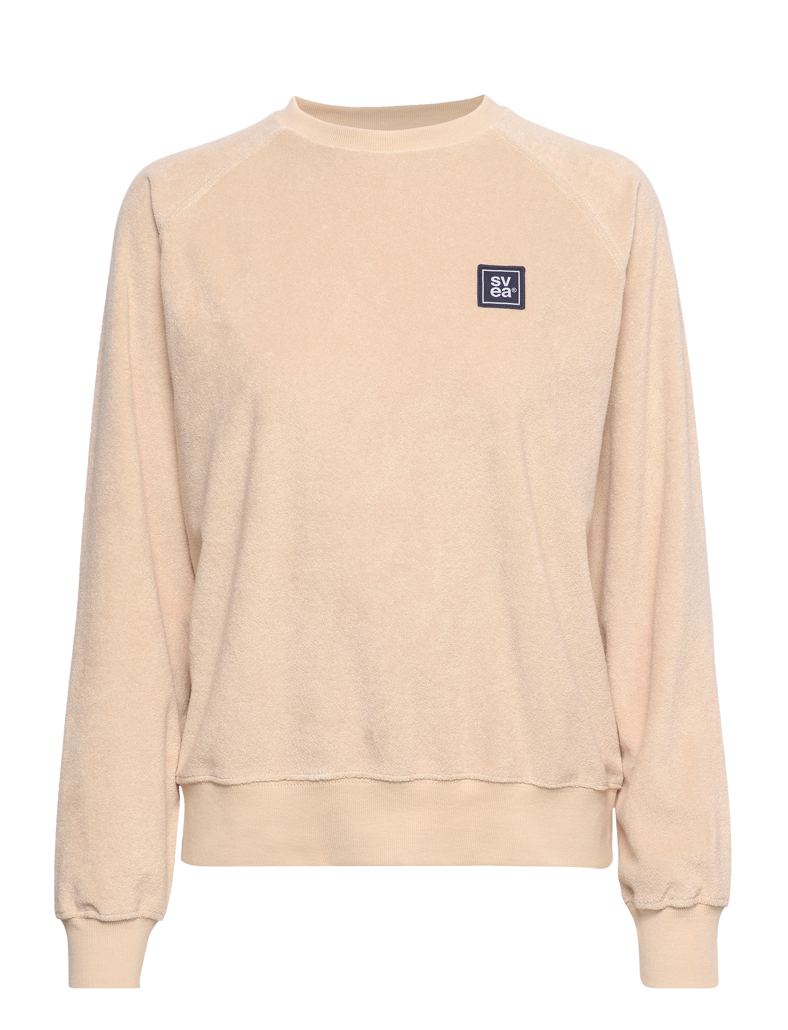 Svea - W. Terry Crew Neck - sand - 0