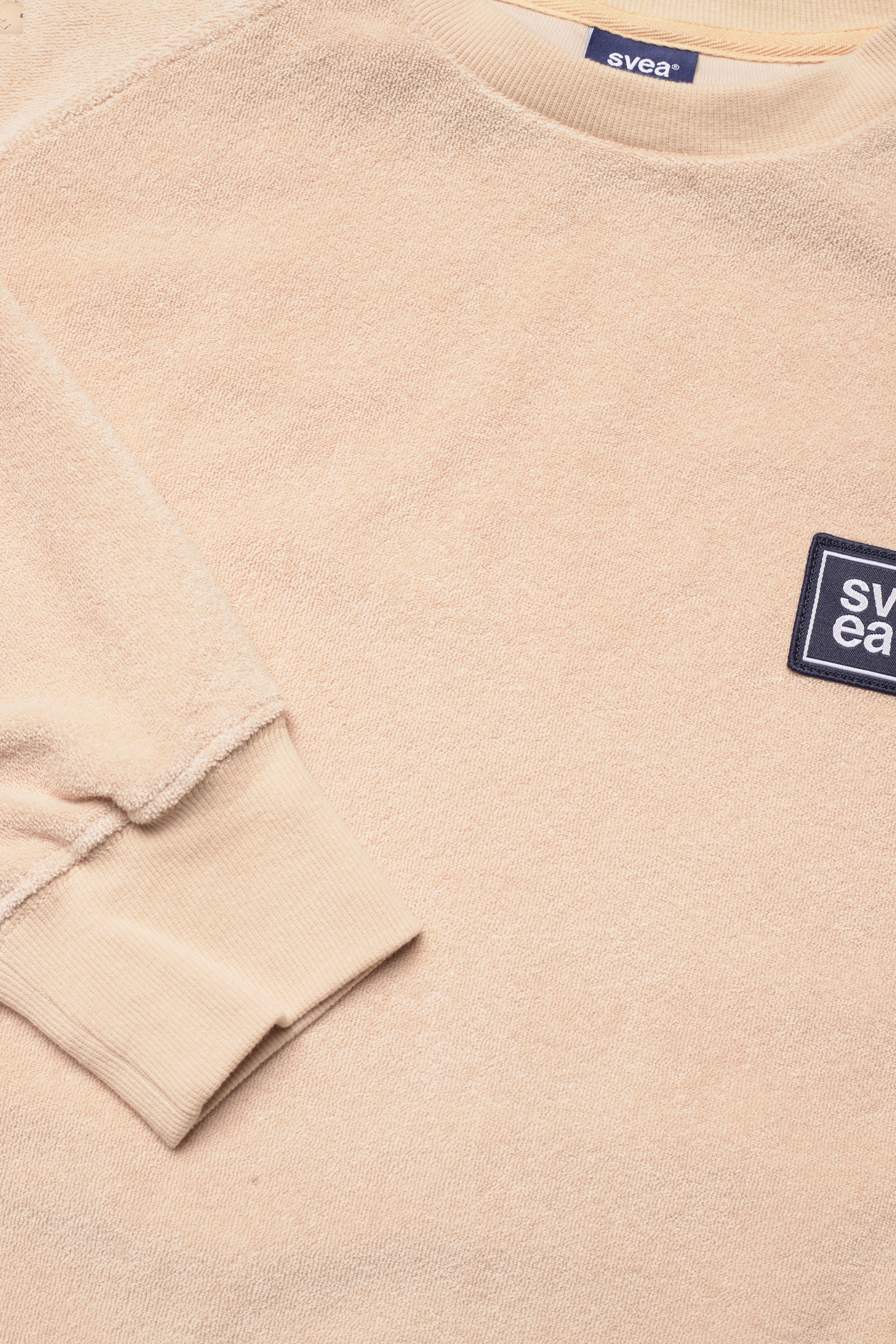 Svea - W. Terry Crew Neck - sand - 2