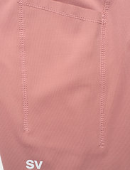 Svea - W. Sporty Seam Shorts - velo šorti - pink - 2