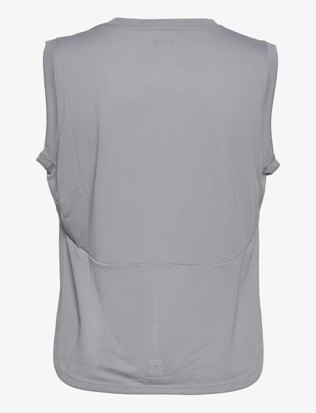 Svea - W. Sporty Singlet - sleeveless tops - light grey - 1