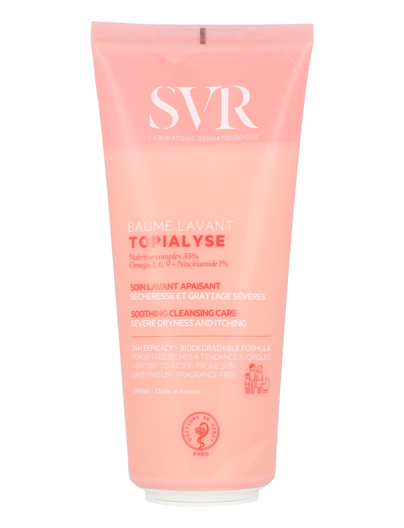 SVR Topialyse Balm Wash, 200 ml, Cleansers, Nackt - Foaming Cleanser, Beauty