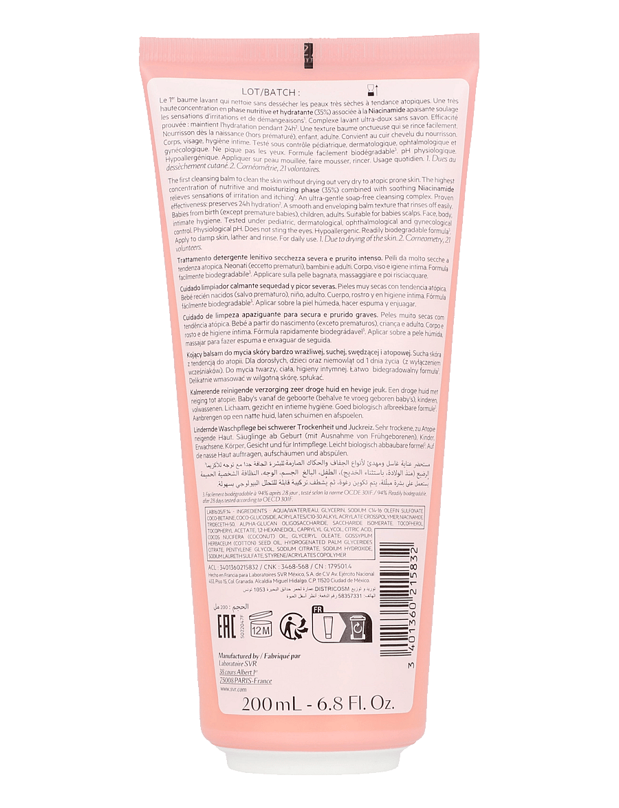 SVR - Topialyse Balm Wash - hreinsifroður - clear - 1