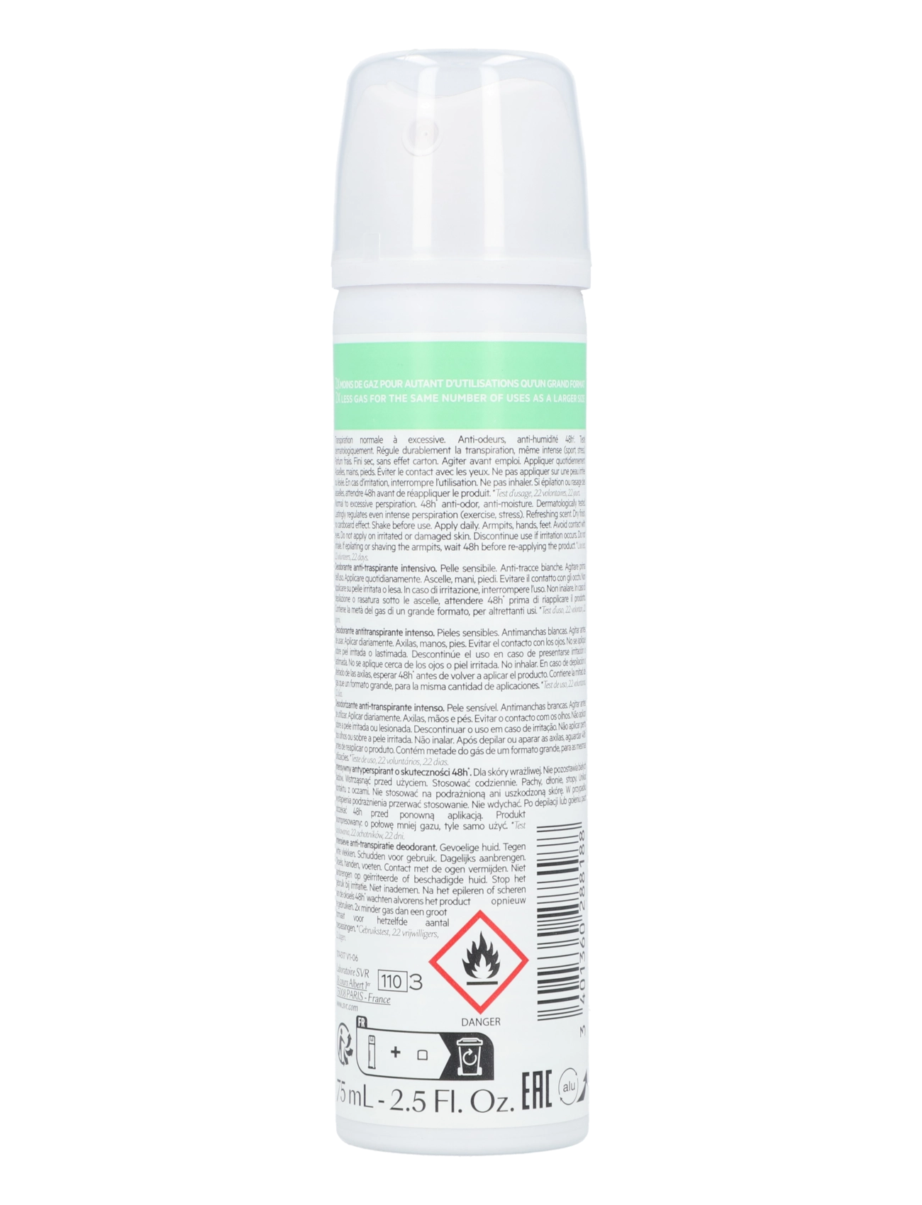 SVR - Spirial Antitranspirant Spray - deosprays - clear - 1
