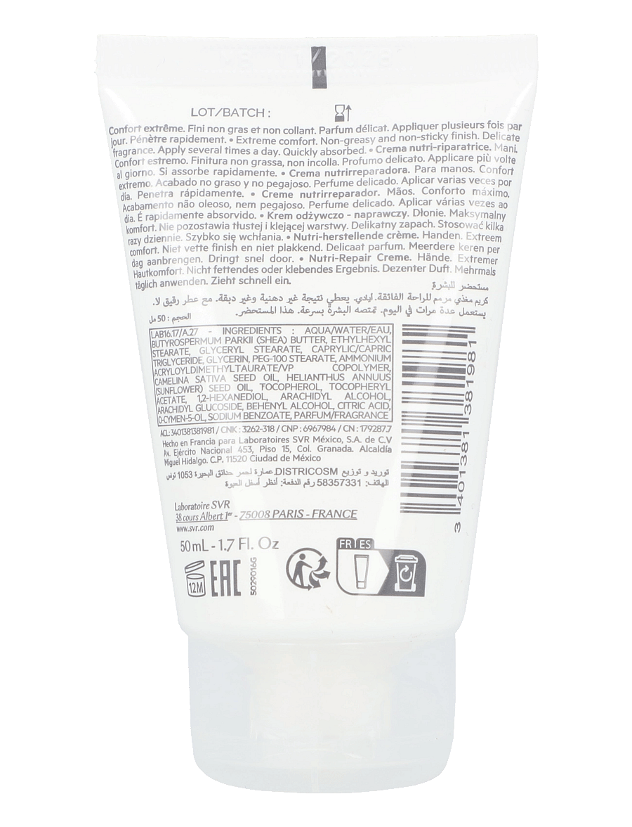 SVR - Topialyse Mains Hands Cream - handkräm - clear - 1