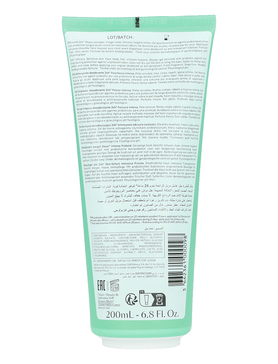 SVR - Spirial Deo Shower Gel - duschgel & duscholjor - clear - 1