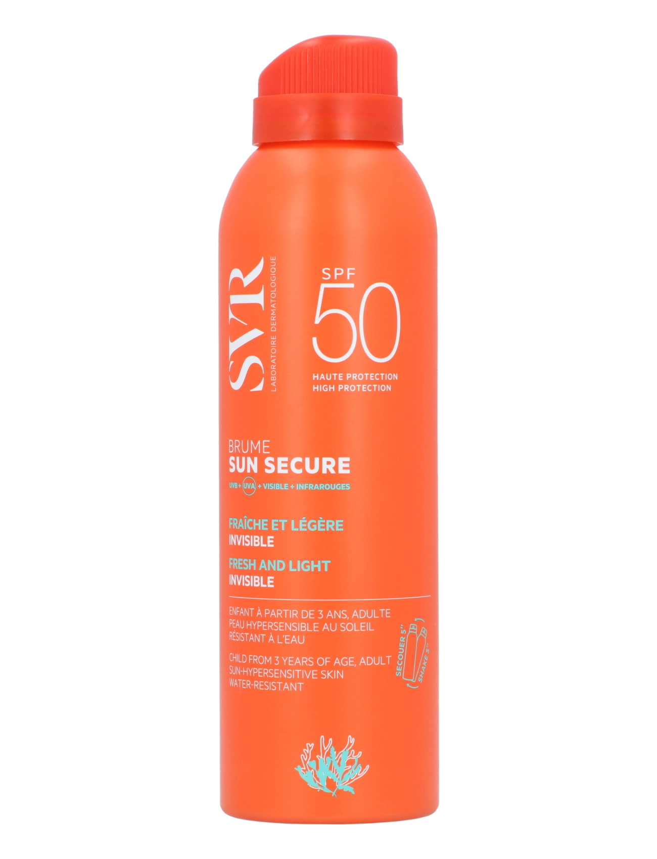 SVR Sun Secure Mist Spf50, 200 ml, Care, Nackt - Body, Beauty