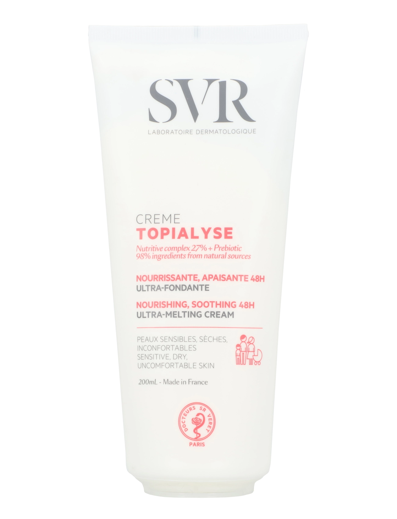 SVR Topialyse Cream, 200 ml, Moisturizers, Nackt - Day Creams, Beauty