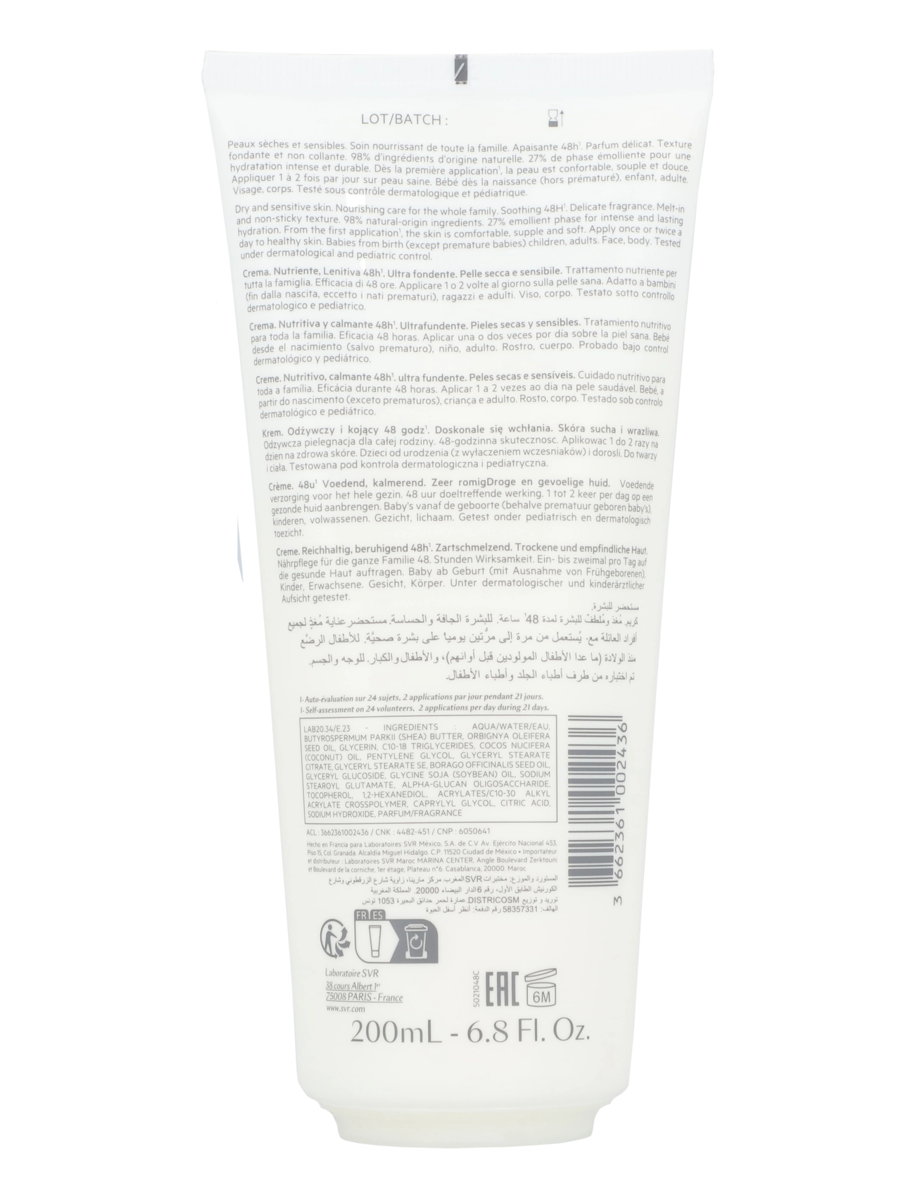 SVR - Topialyse Cream - fuktkrämer - clear - 1