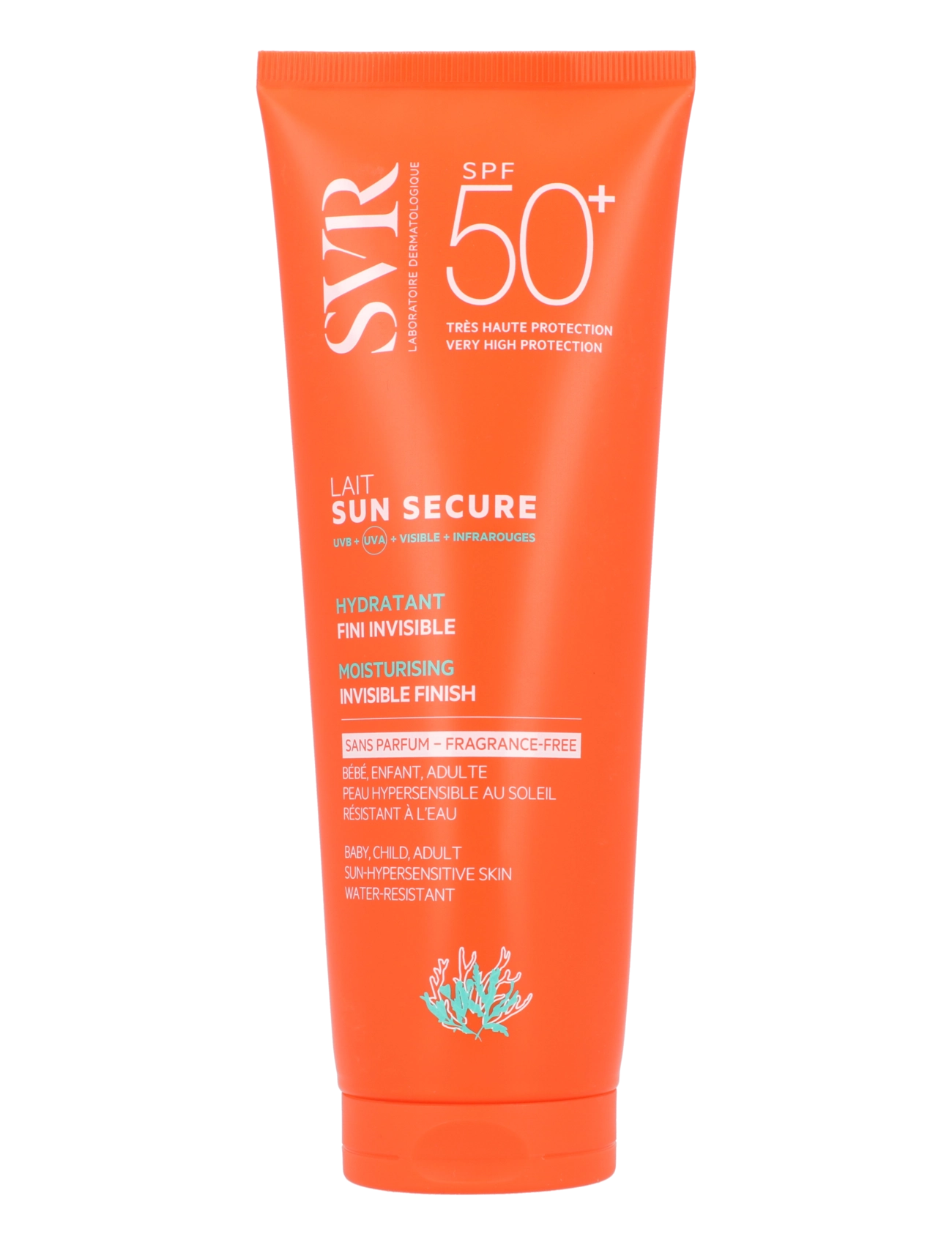 SVR Sun Secure Fragrance-Free Milk Spf50+, 250 ml, Care, Nackt - Face, Beauty
