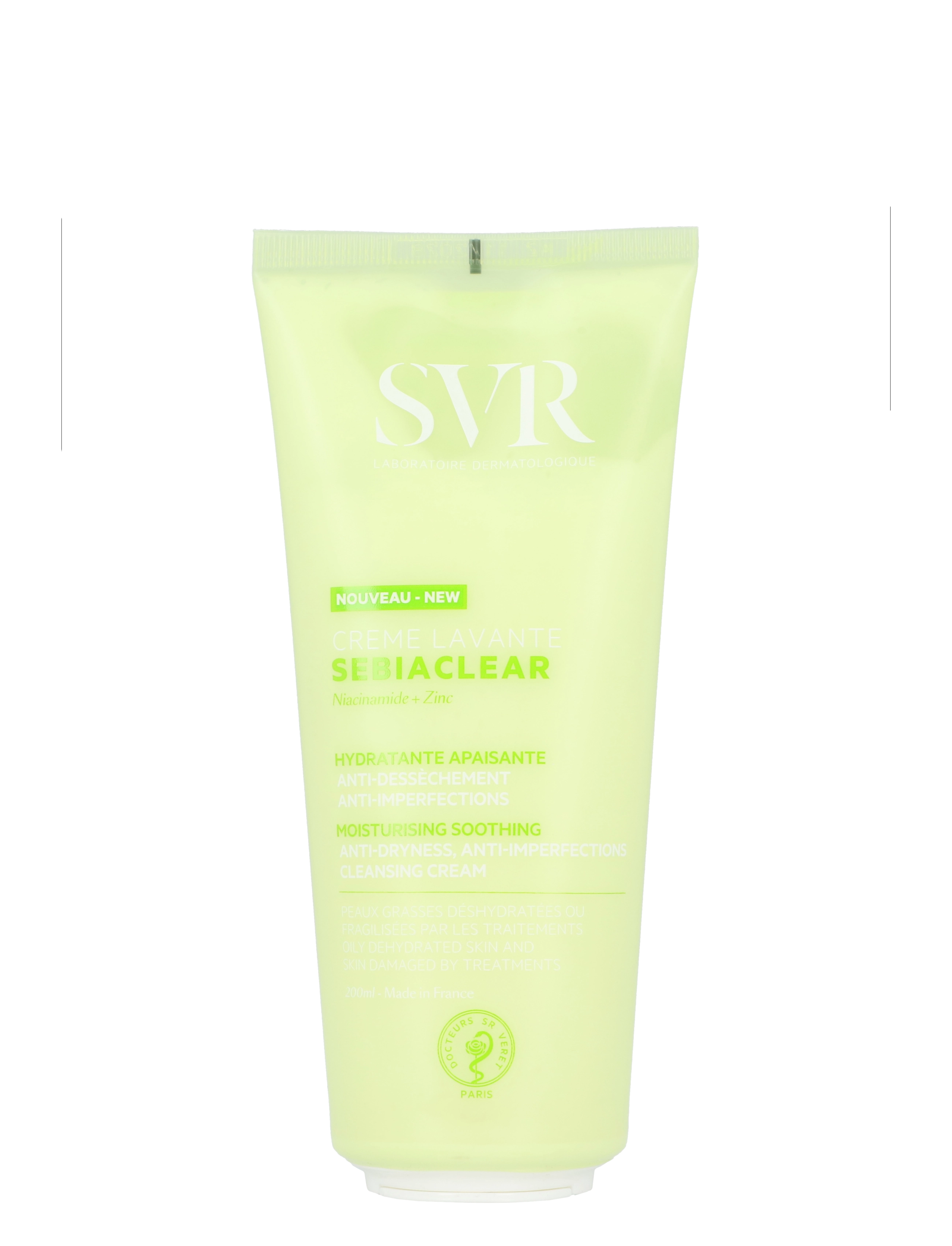 SVR Sebiaclear Cleansing Cream, 200 ml, Cleansers, Nackt - Balm, Beauty
