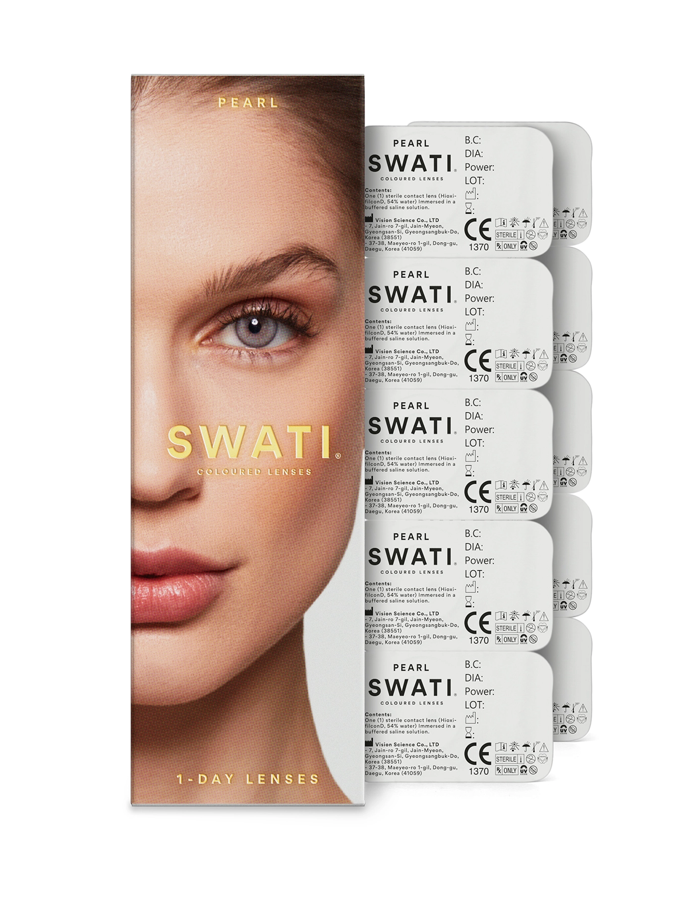 SWATI Cosmetics PEARL 1-DAY LENSES (2x5 pairs) - SWATI - PEARL / undefined