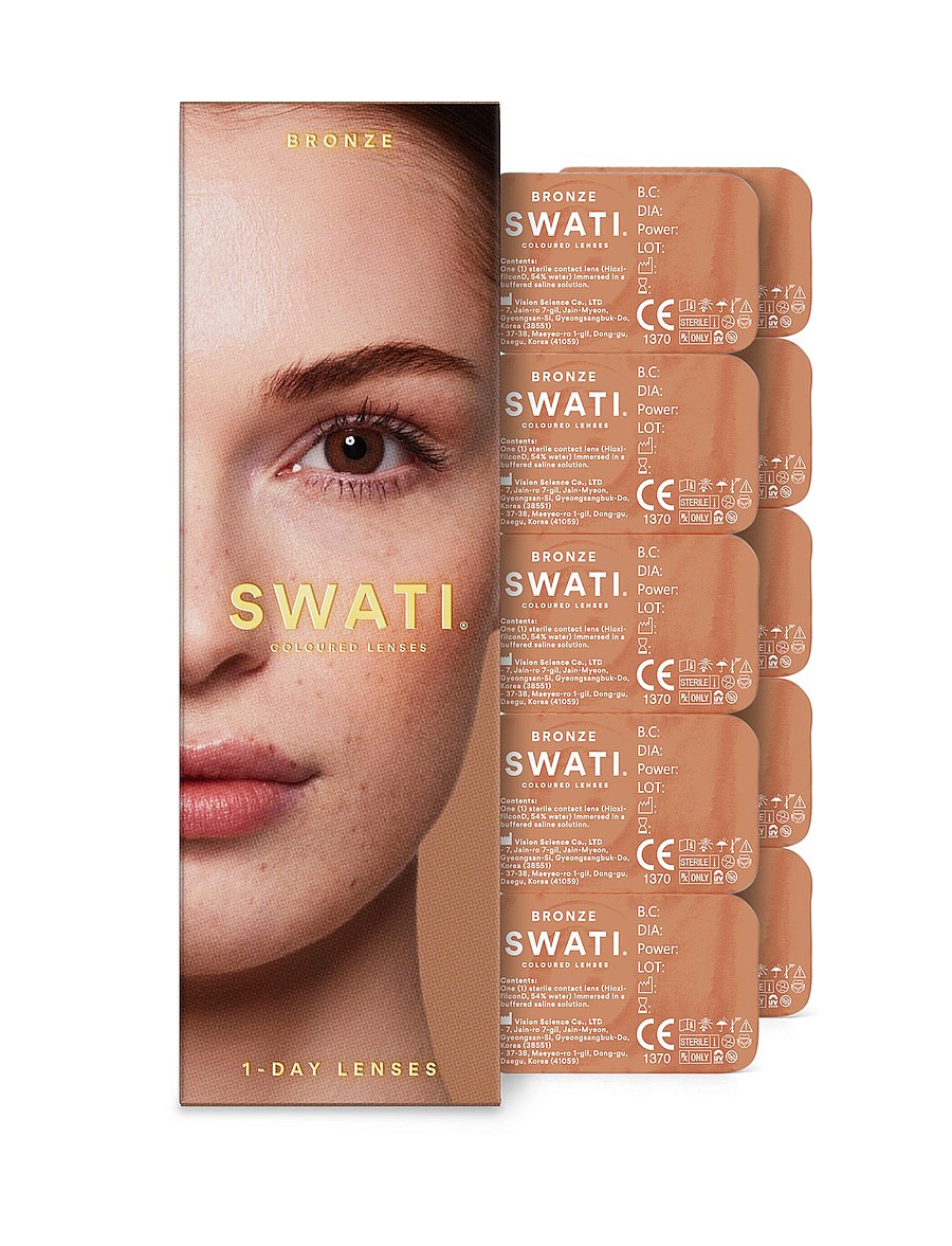 SWATI Cosmetics - BRONZE 1-DAY LENSES (2x5 pairs) - makeup - bronze - 1