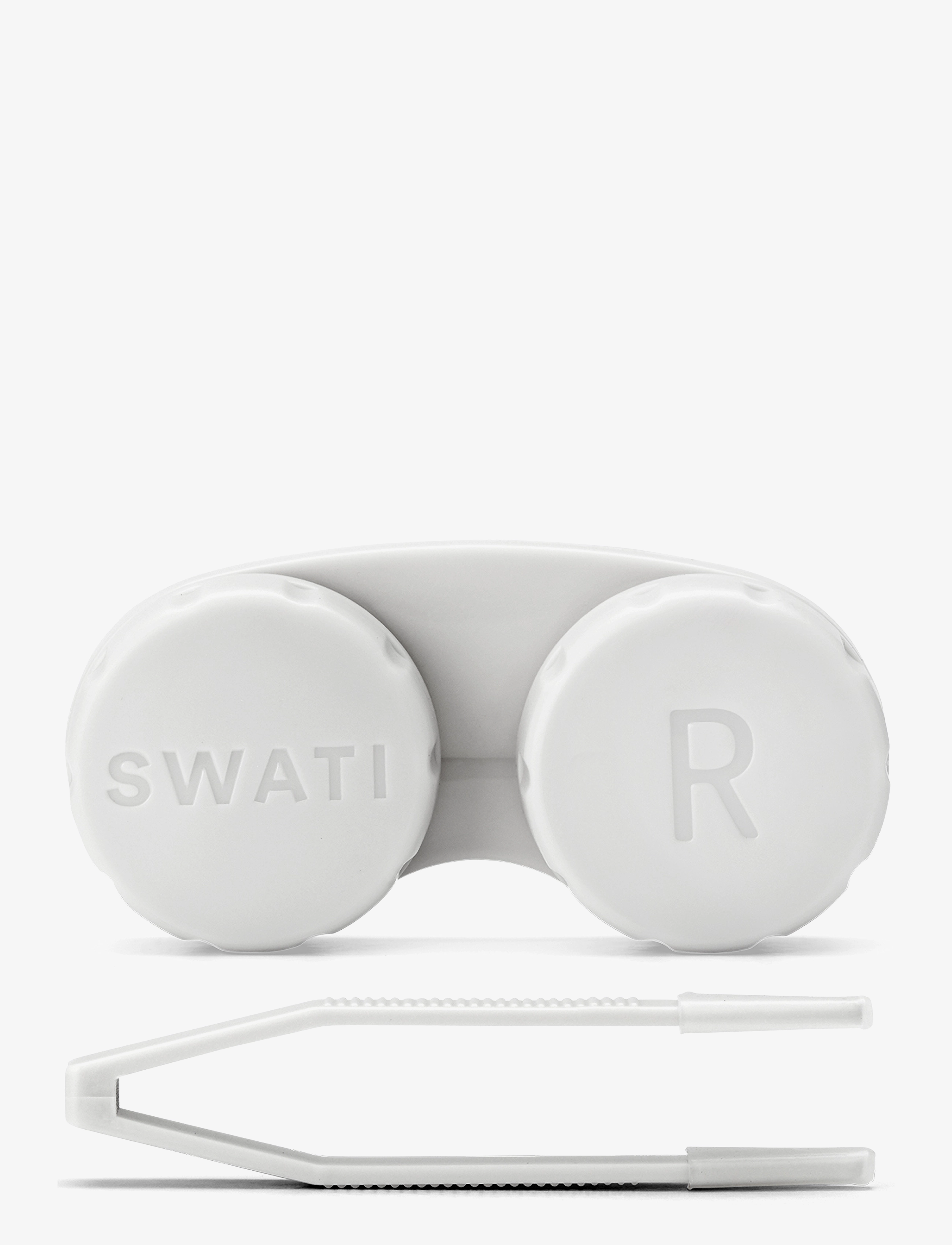 SWATI Cosmetics Lens Case & Tweezers, Makeup udstyr, Nude, Str: 2 pcs
