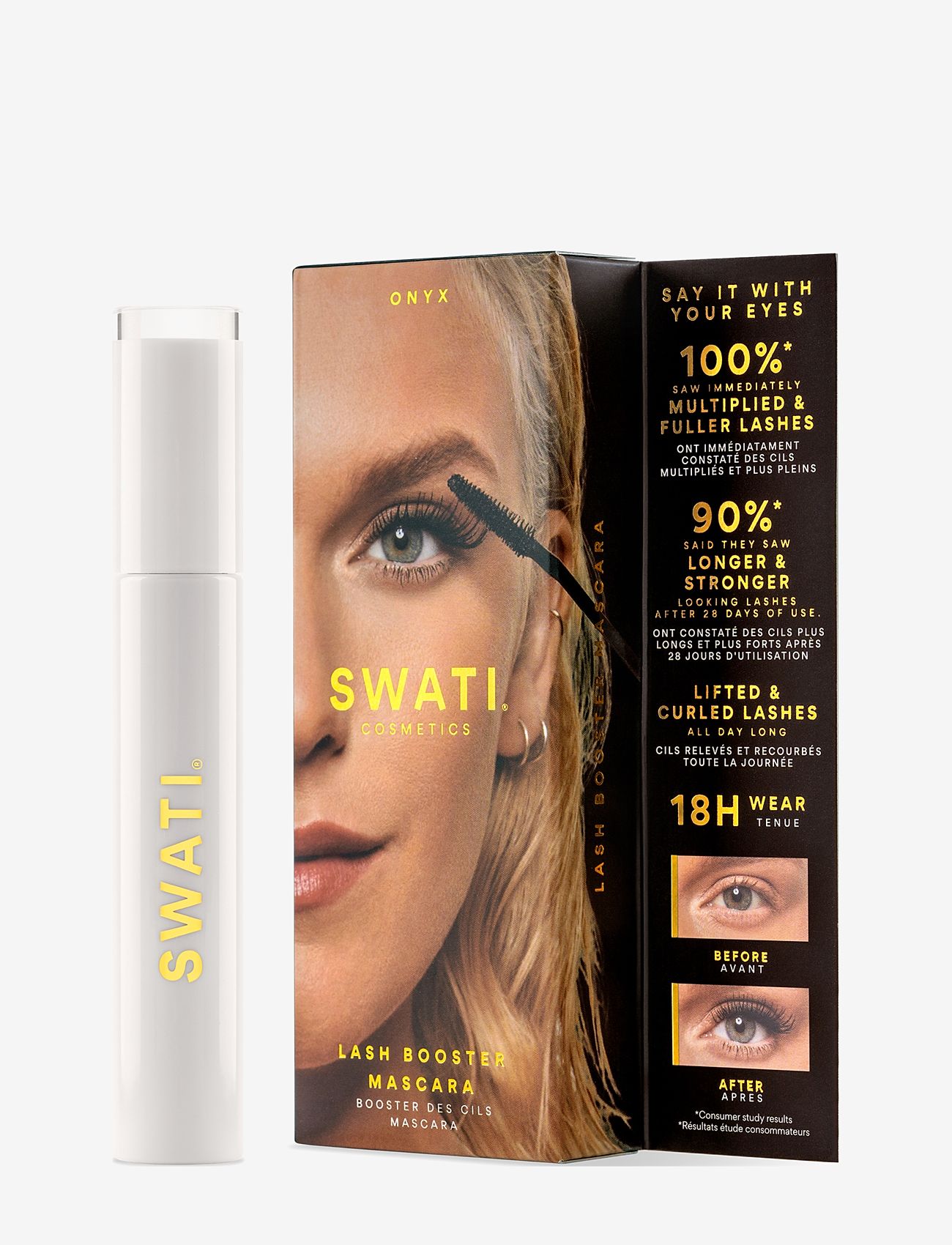 SWATI Cosmetics - ONYX Lash Booster Mascara - makeup - black - 1