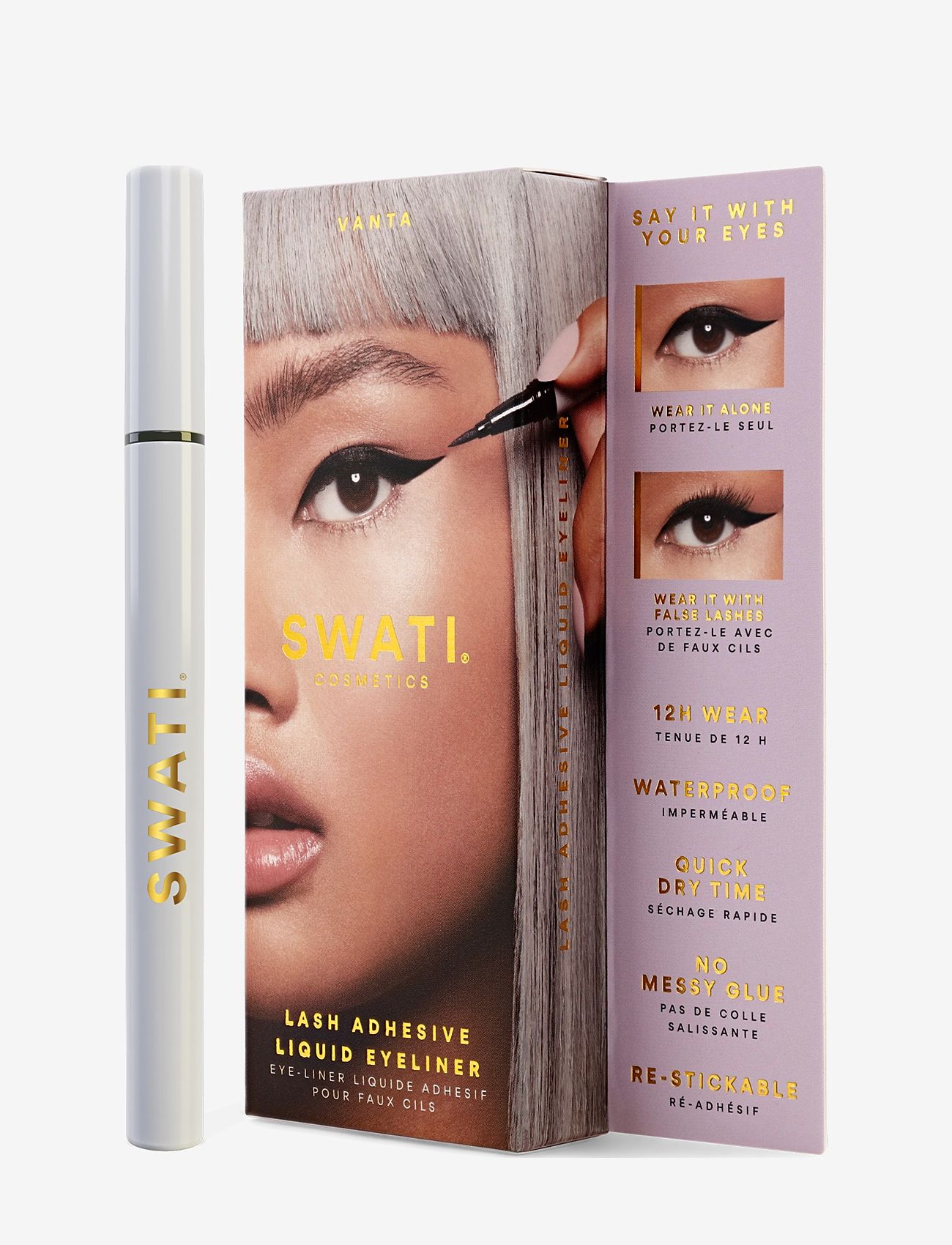 SWATI Cosmetics - VANTA Lash Adhesive Liquid Eyeliner - makeup - black - 1