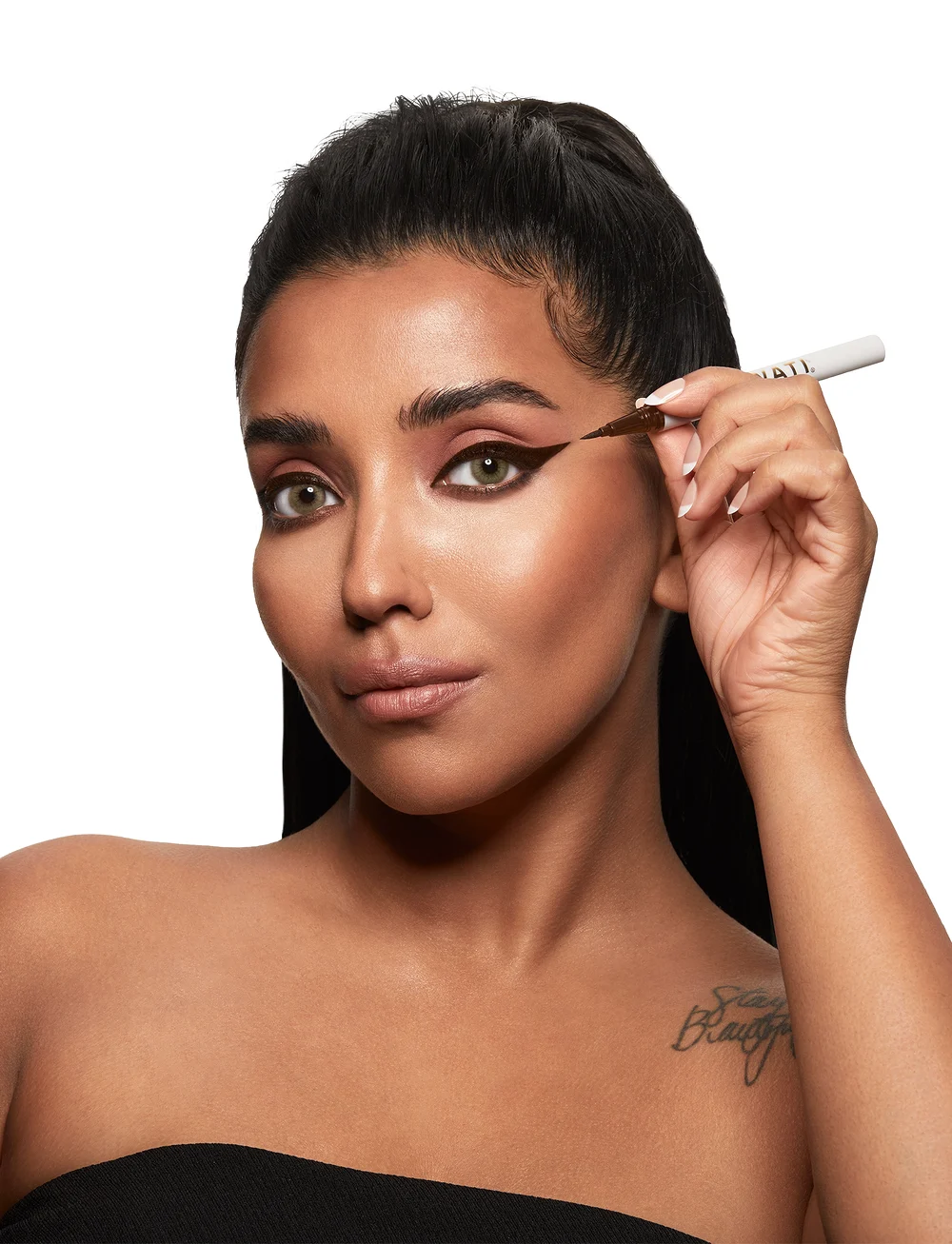 SWATI Cosmetics - LASH ADHESIVE LIQUID EYELINER VANTA (SHADE BROWN) - makeup - brown - 4