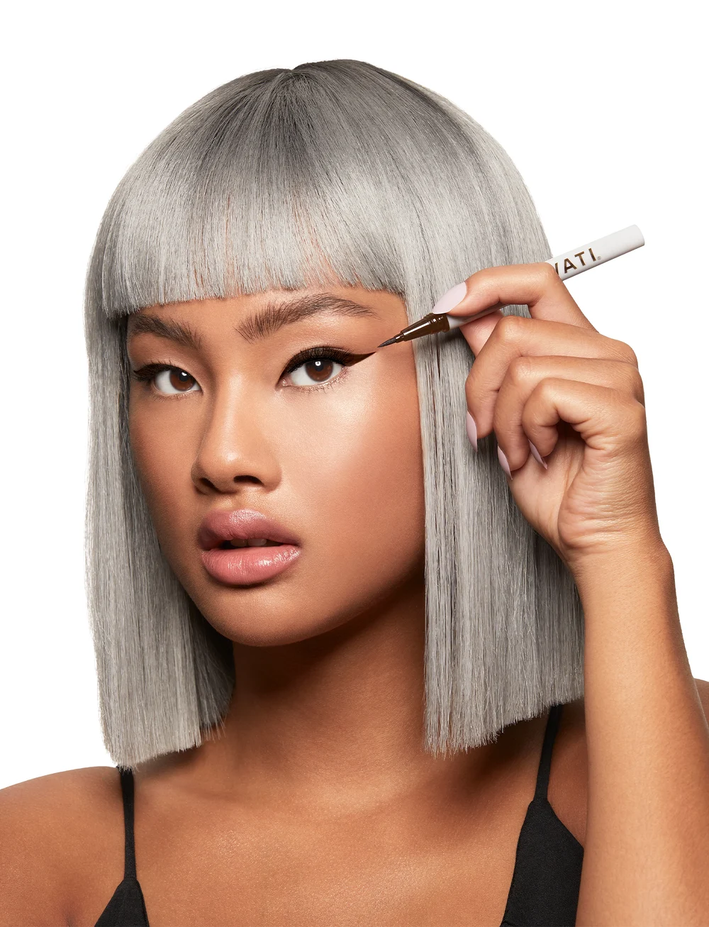 SWATI Cosmetics - LASH ADHESIVE LIQUID EYELINER VANTA (SHADE BROWN) - makeup - brown - 5