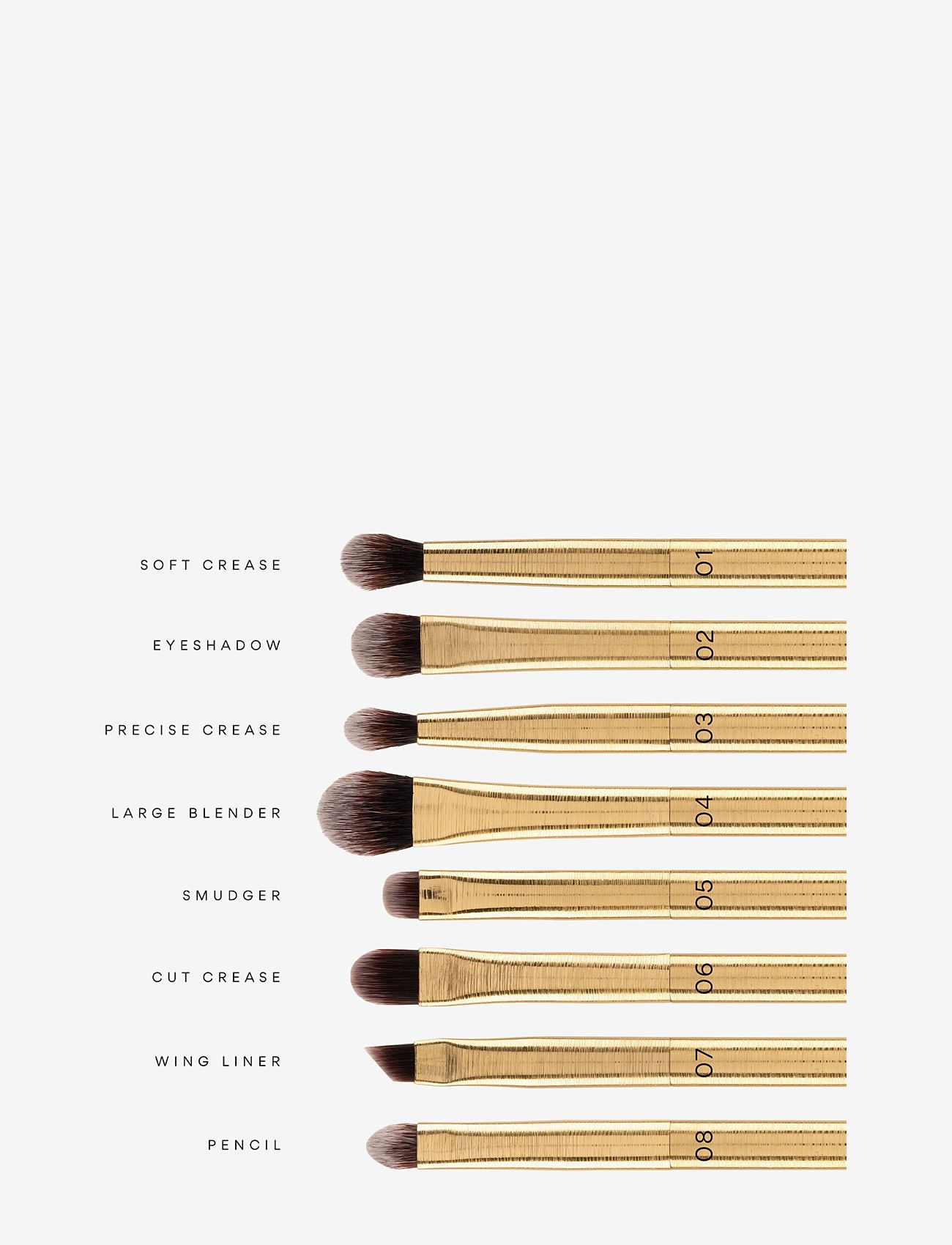 SWATI Cosmetics - DELUXE EYE BRUSH SET - 8 Pcs - makeup - na - 2