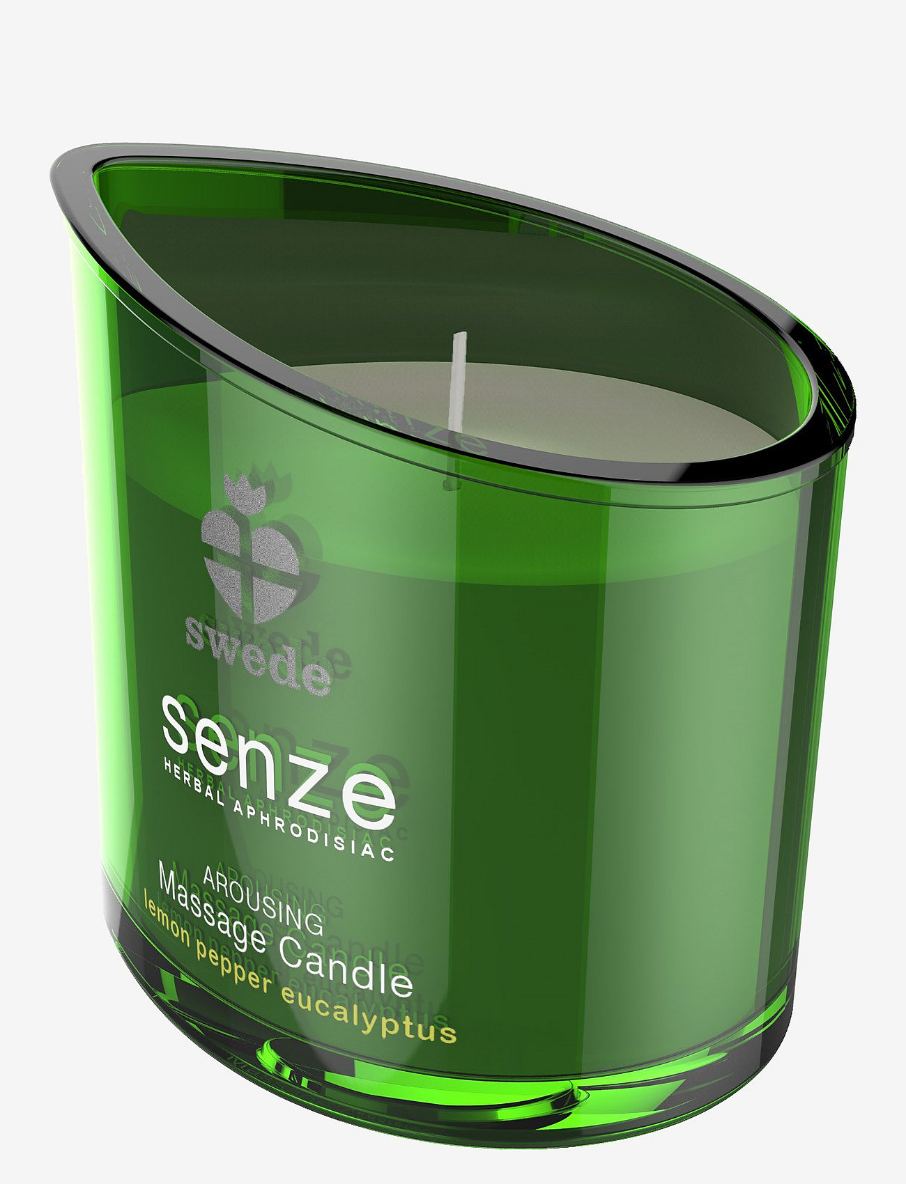 Swede - Swede Arousing Massage Candle - Lemon Pepper Eucalyptus - duftlys - green - 2