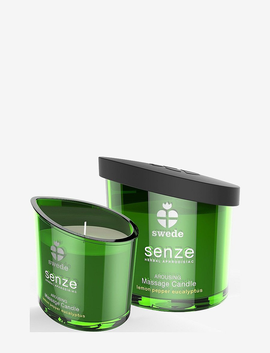Swede - Swede Arousing Massage Candle - Lemon Pepper Eucalyptus - sex & intimacy - green - 3
