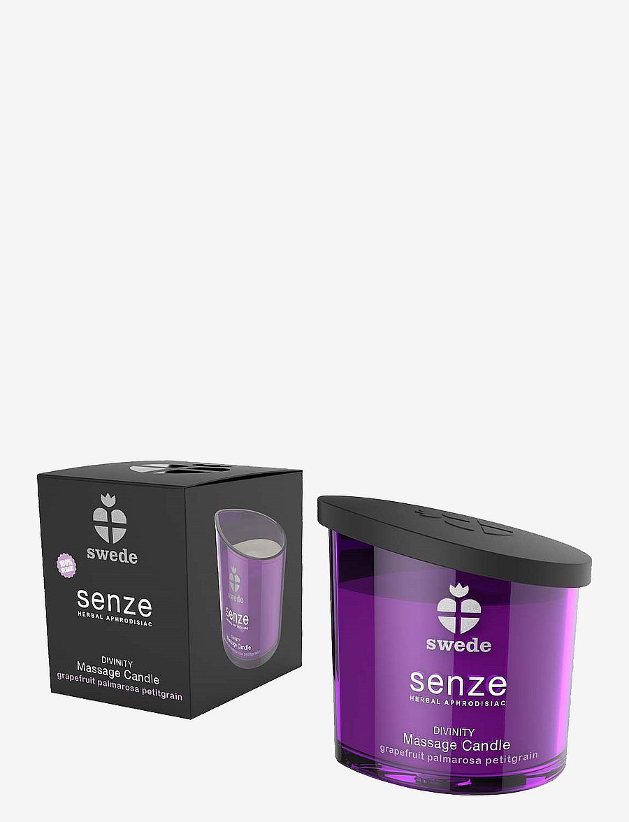 Swede - Swede Divinity Massage Candle - Grapefruit Palmarosa Petitgrain - sex & intimacy - purple - 1