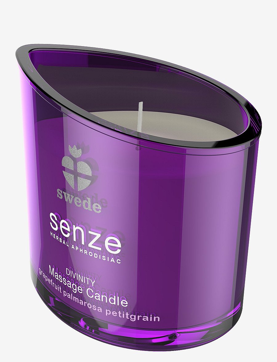 Swede - Swede Divinity Massage Candle - Grapefruit Palmarosa Petitgrain - sex & intimacy - purple - 2