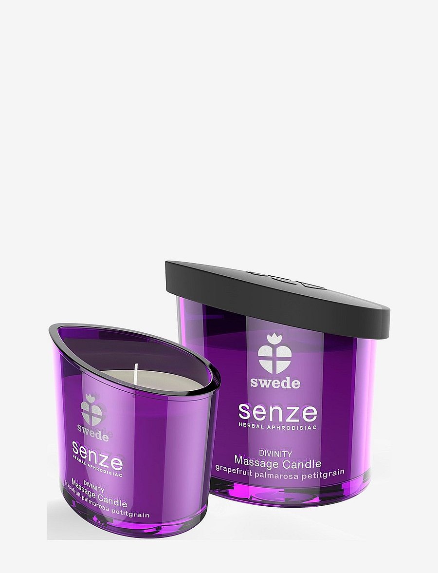 Swede - Swede Divinity Massage Candle - Grapefruit Palmarosa Petitgrain - sex & intimacy - purple - 3