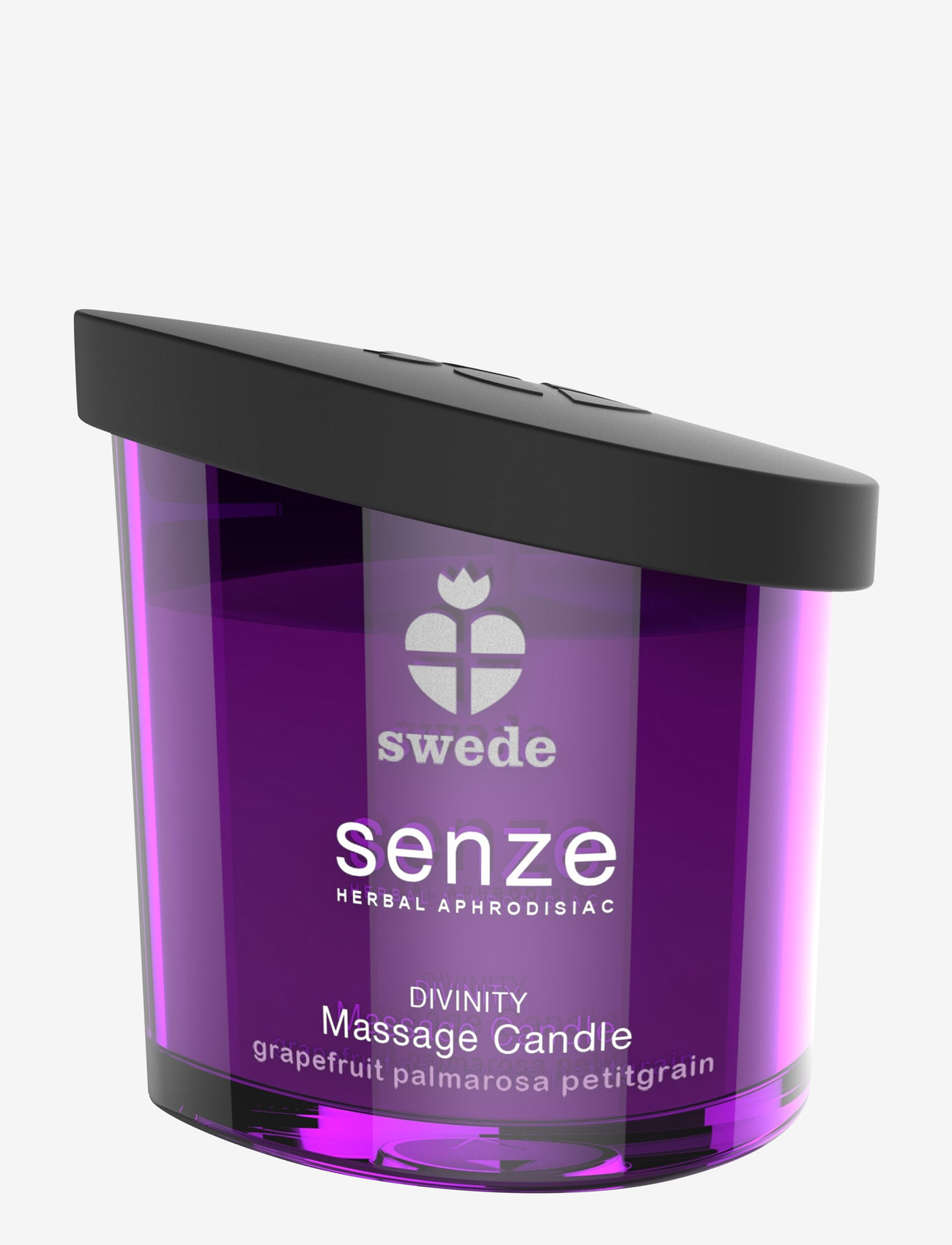 Swede - Swede Divinity Massage Candle - Grapefruit Palmarosa Petitgrain - purple - 0
