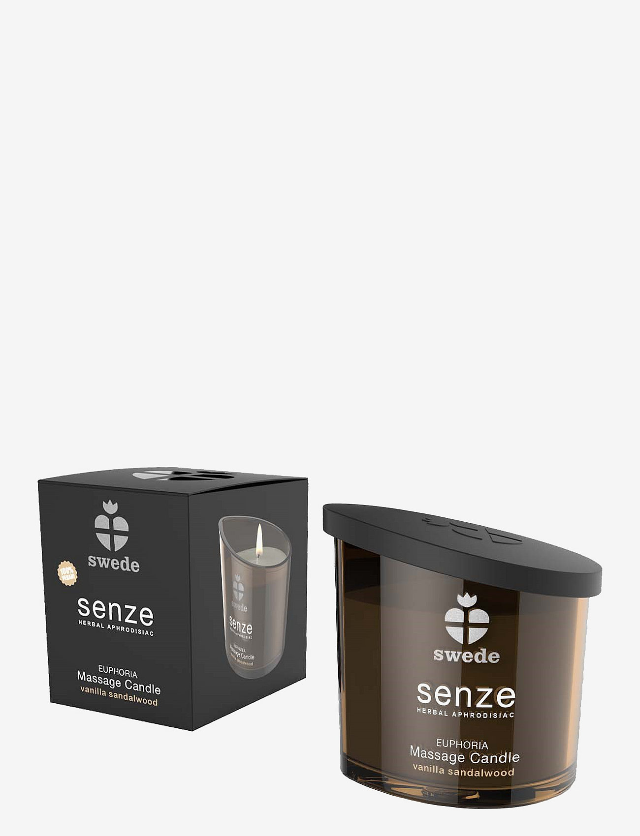 Swede - Swede Euphoria Massage Candle - Vanilla Sandalwood - glidmedel & oljor - no color - 3