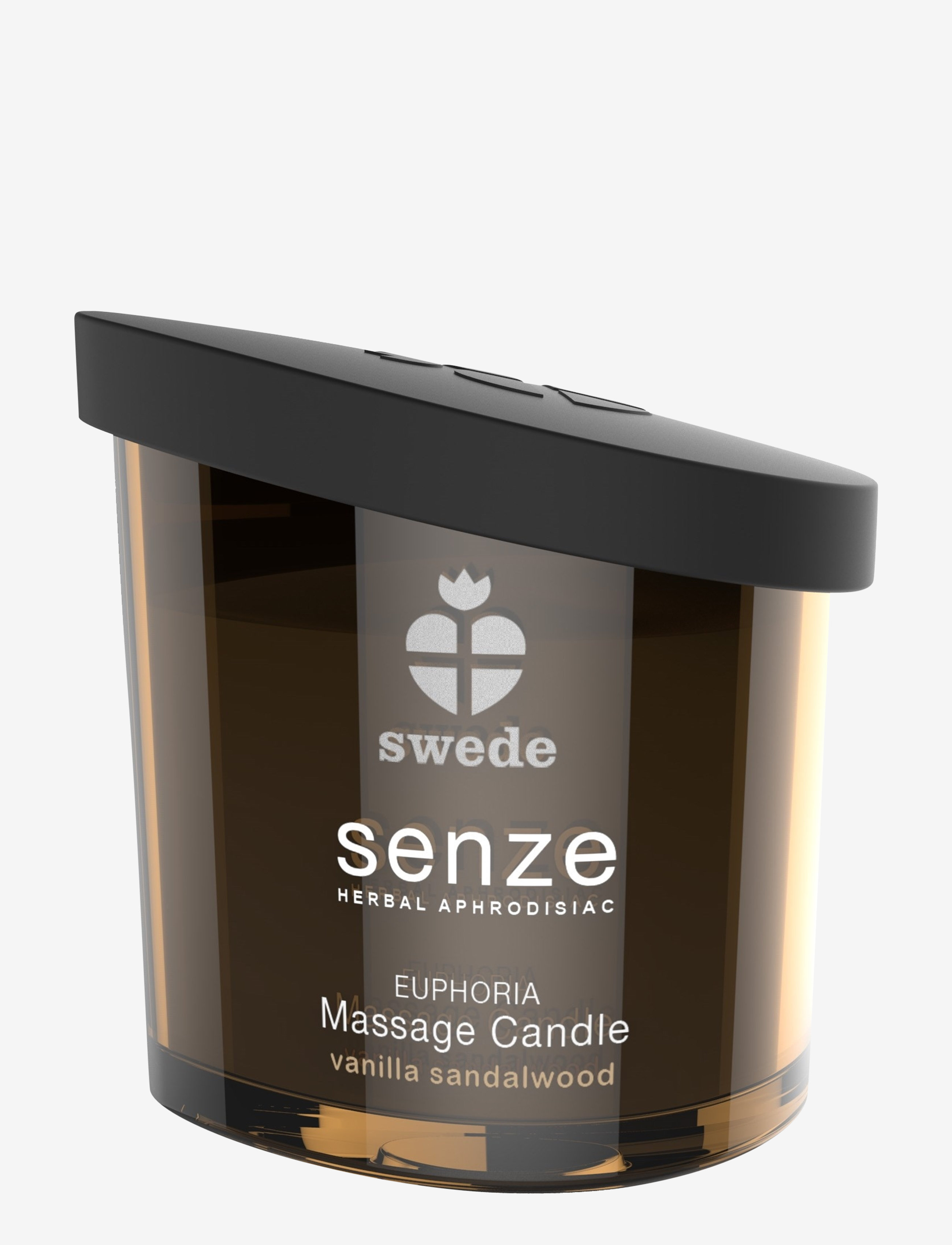 Swede Swede Euphoria Massage Candle - Vanilla Sandalwood - Swede - BROWN / clear