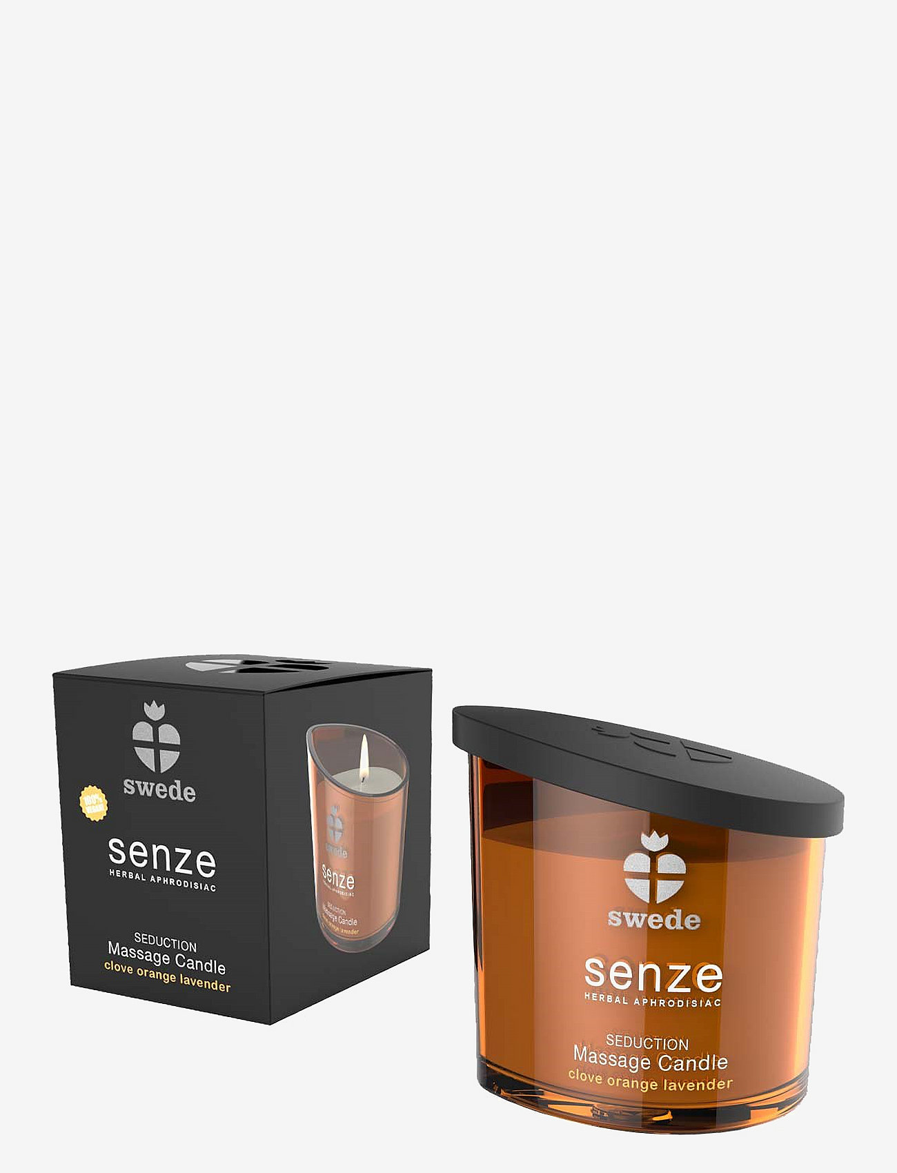 Swede - Swede Seduction Massage Candle - Clove Orange Lavender - lõhnaküünlad - orange - 3