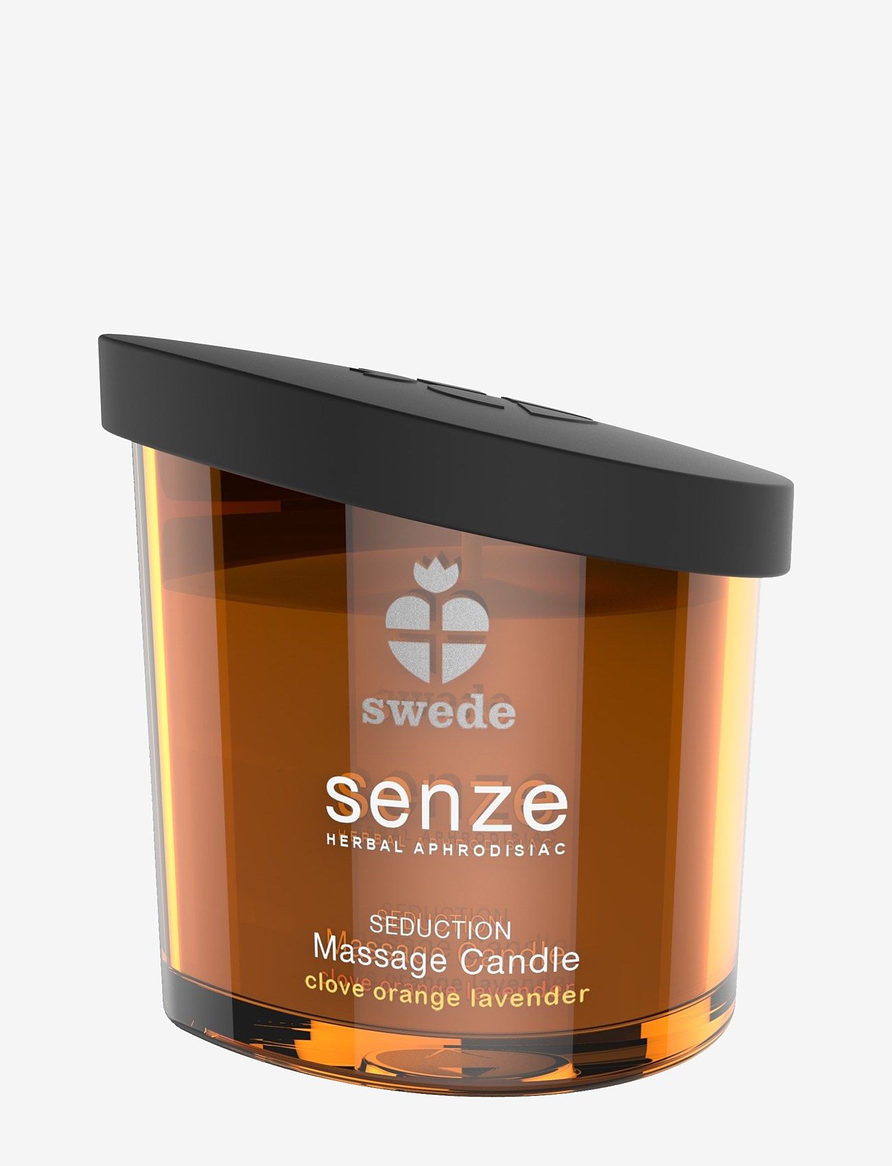 Swede Swede Seduction Massage Candle - Clove Orange Lavender - Swede - ORANGE / clear